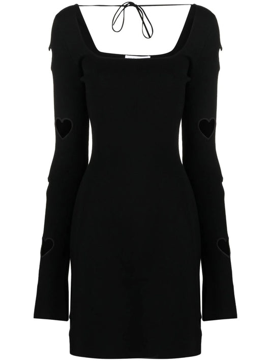 Black Gaia Long Sleeve Mini Dress