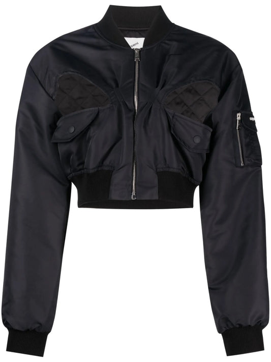 cropped bomber jacket
