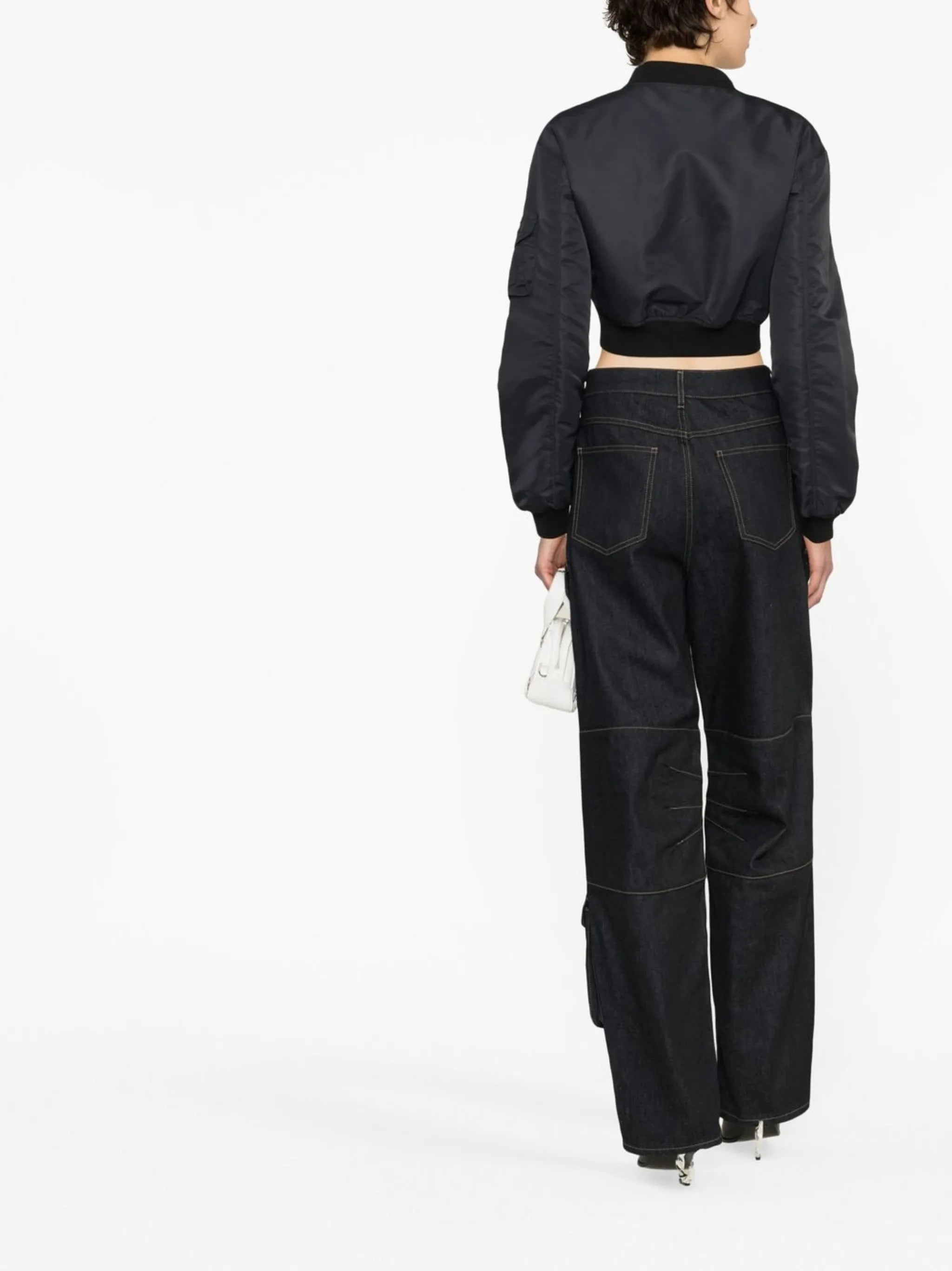 cropped bomber jacket
