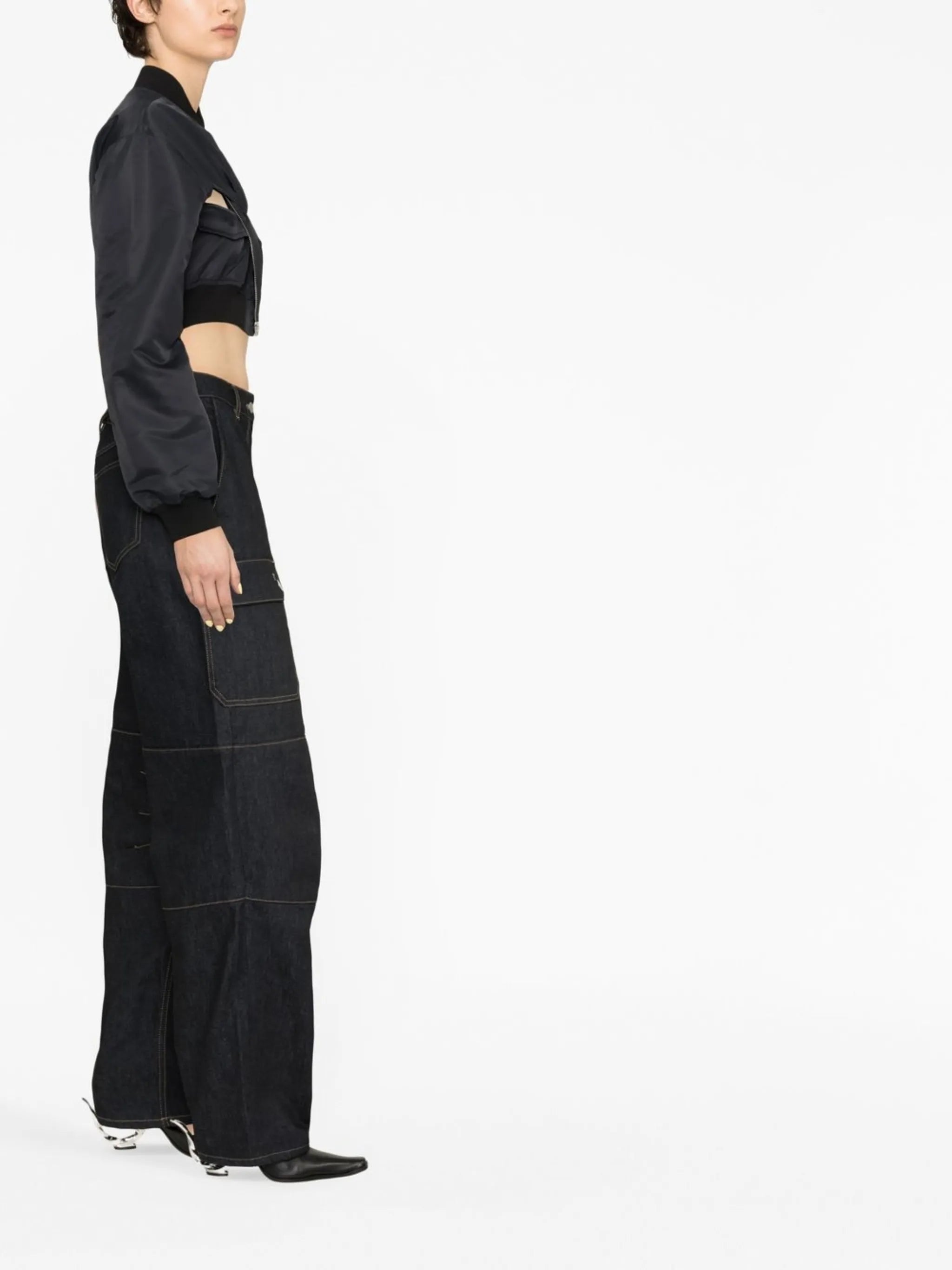 cropped bomber jacket