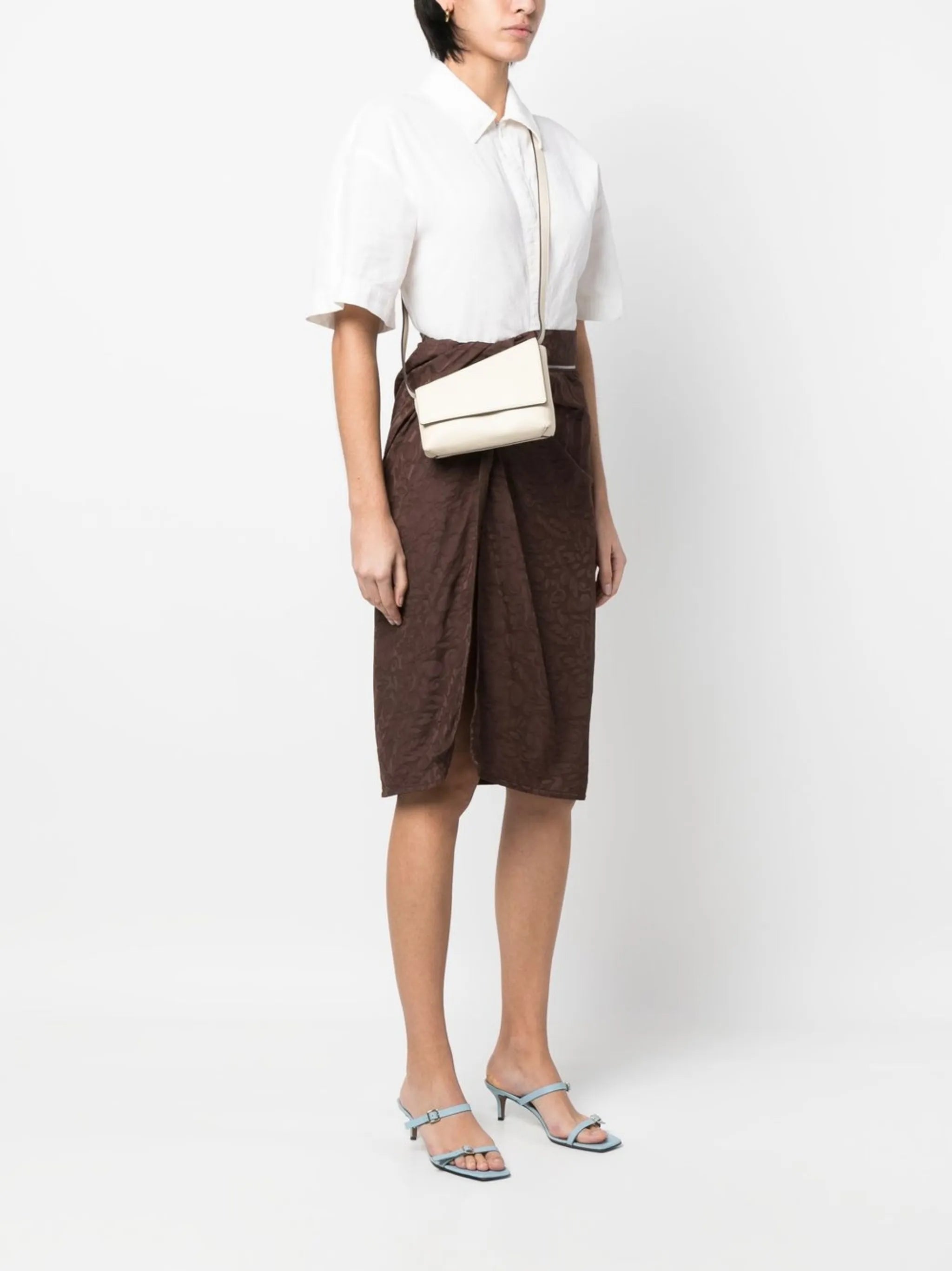 logo-detail leather crossbody bag