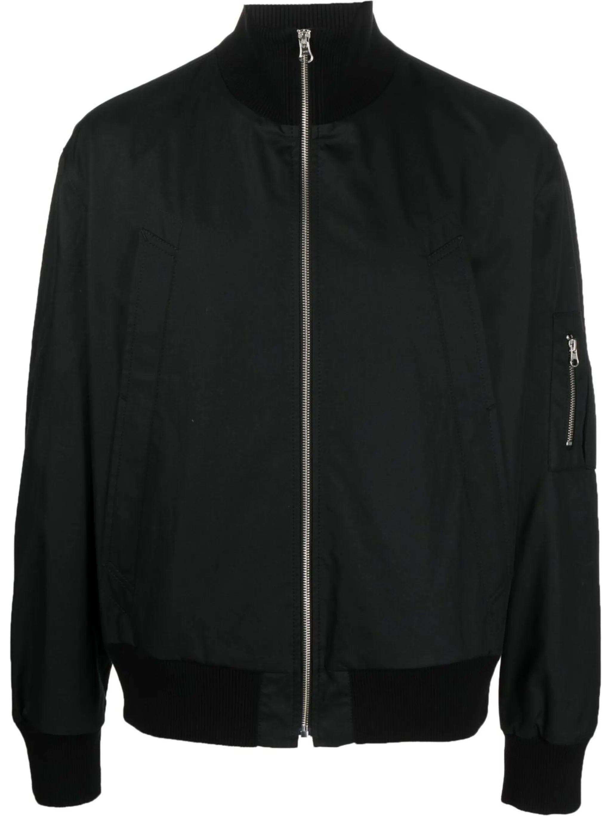 funnel-neck bomber jacket