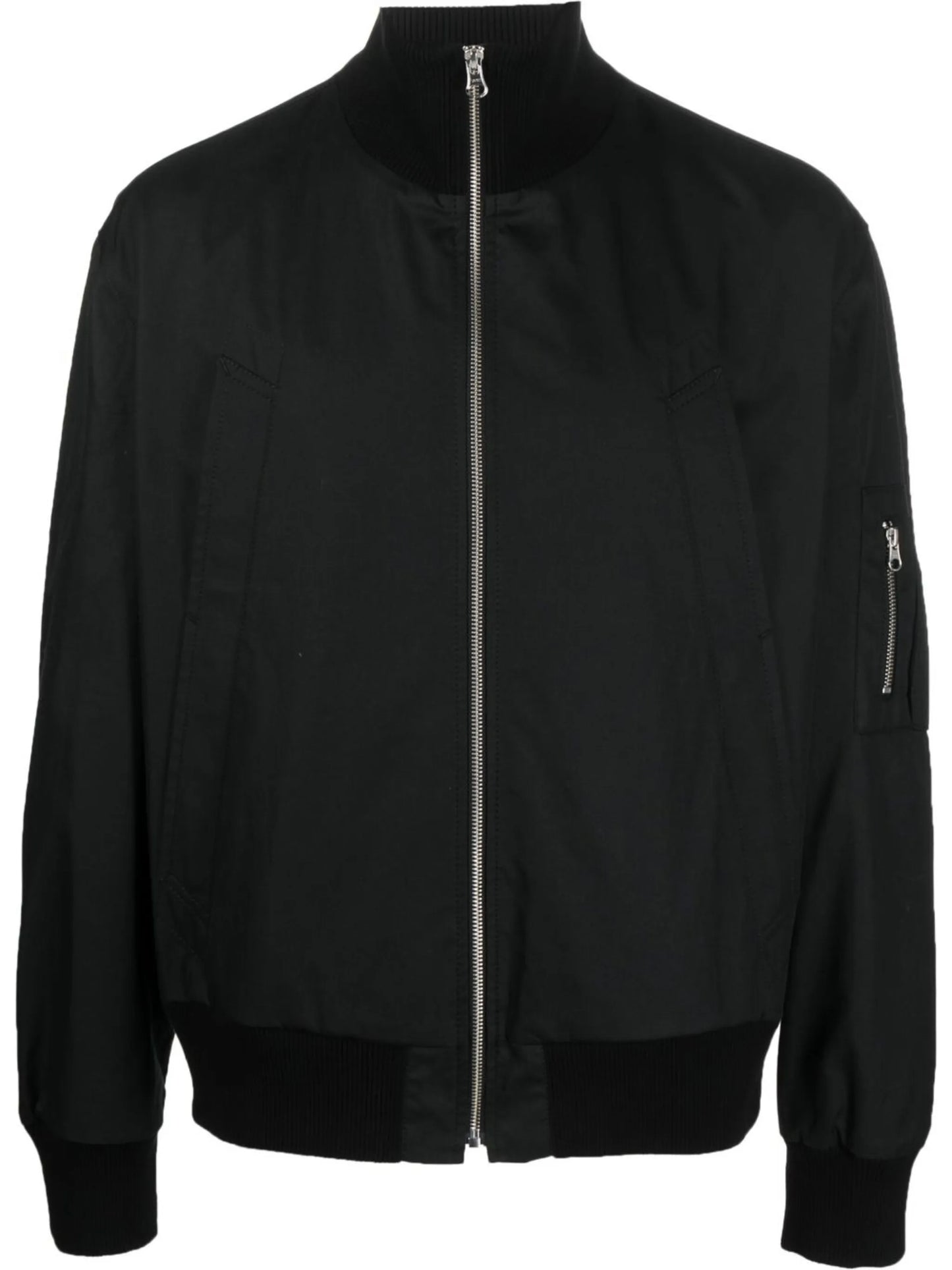 funnel-neck bomber jacket
