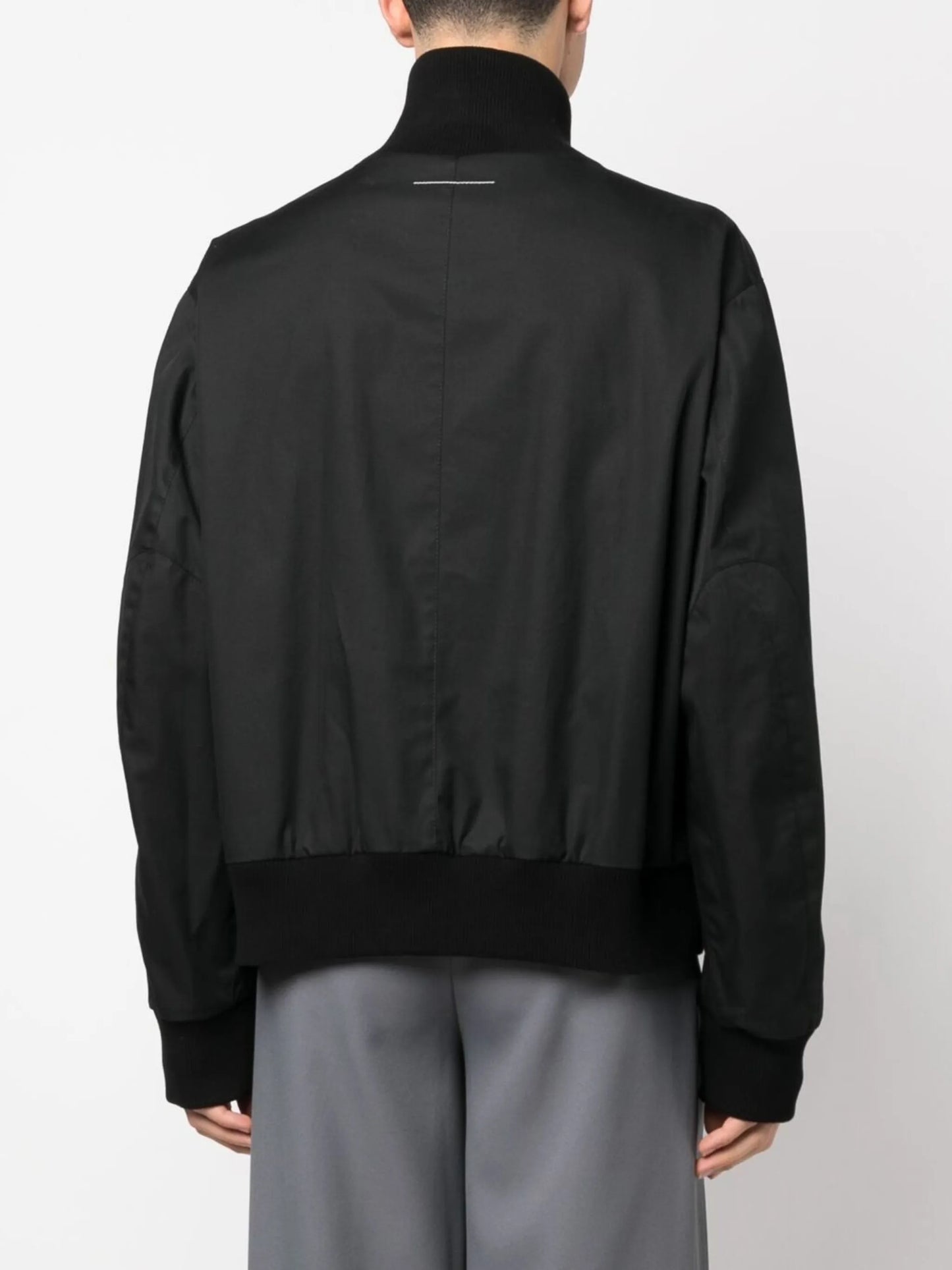 funnel-neck bomber jacket