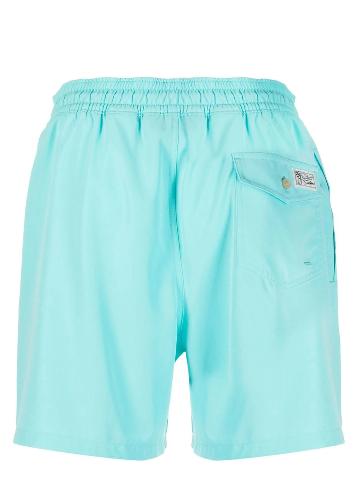 logo-embroidered drawstring swim shorts