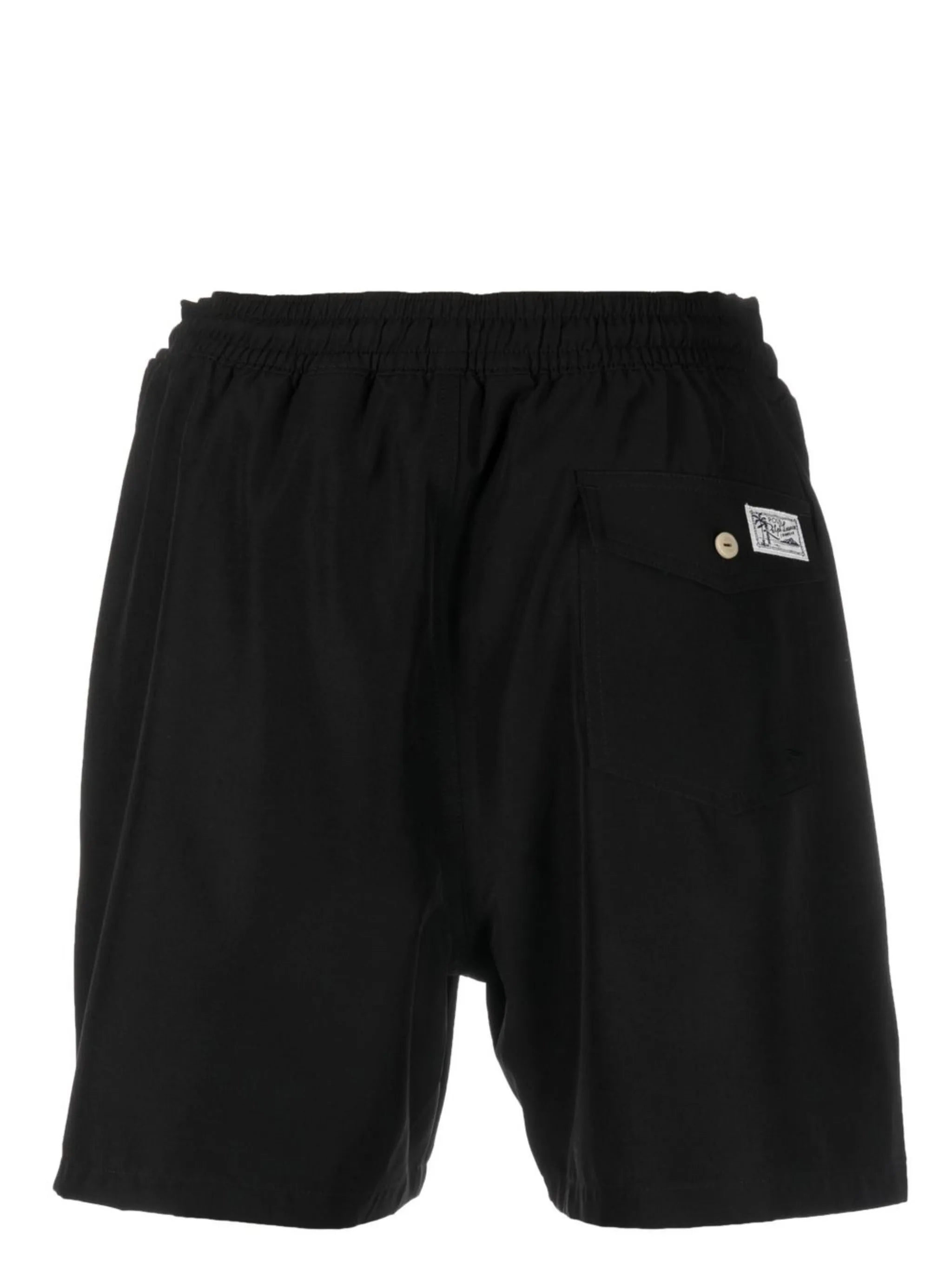 drawstring-waist swim shorts