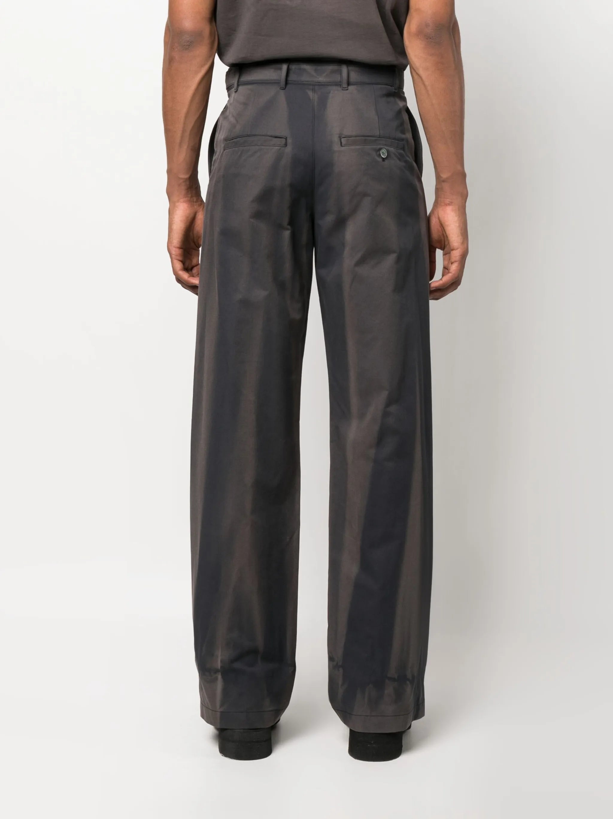 sun-bleached straight trousers