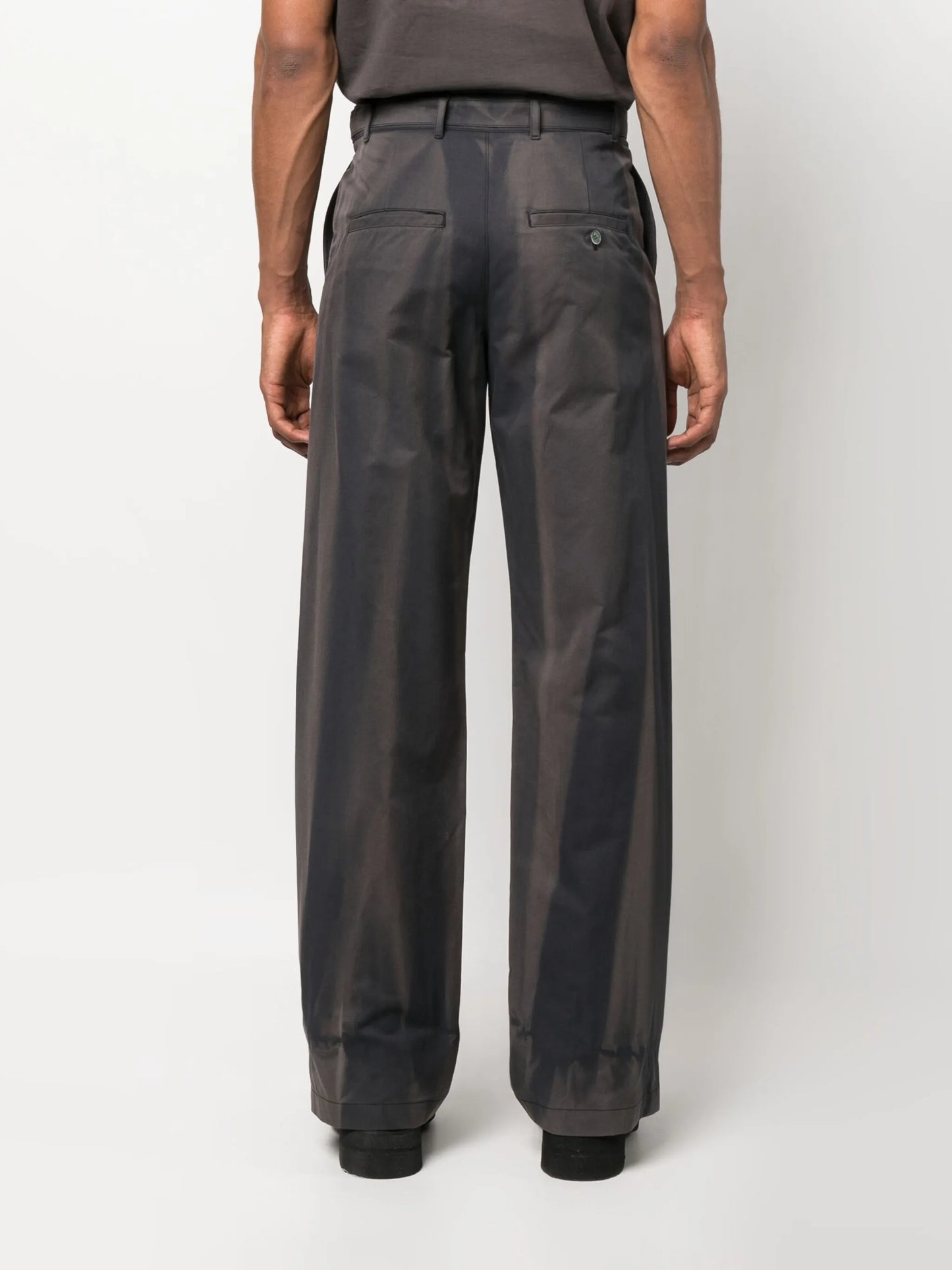 sun-bleached straight trousers