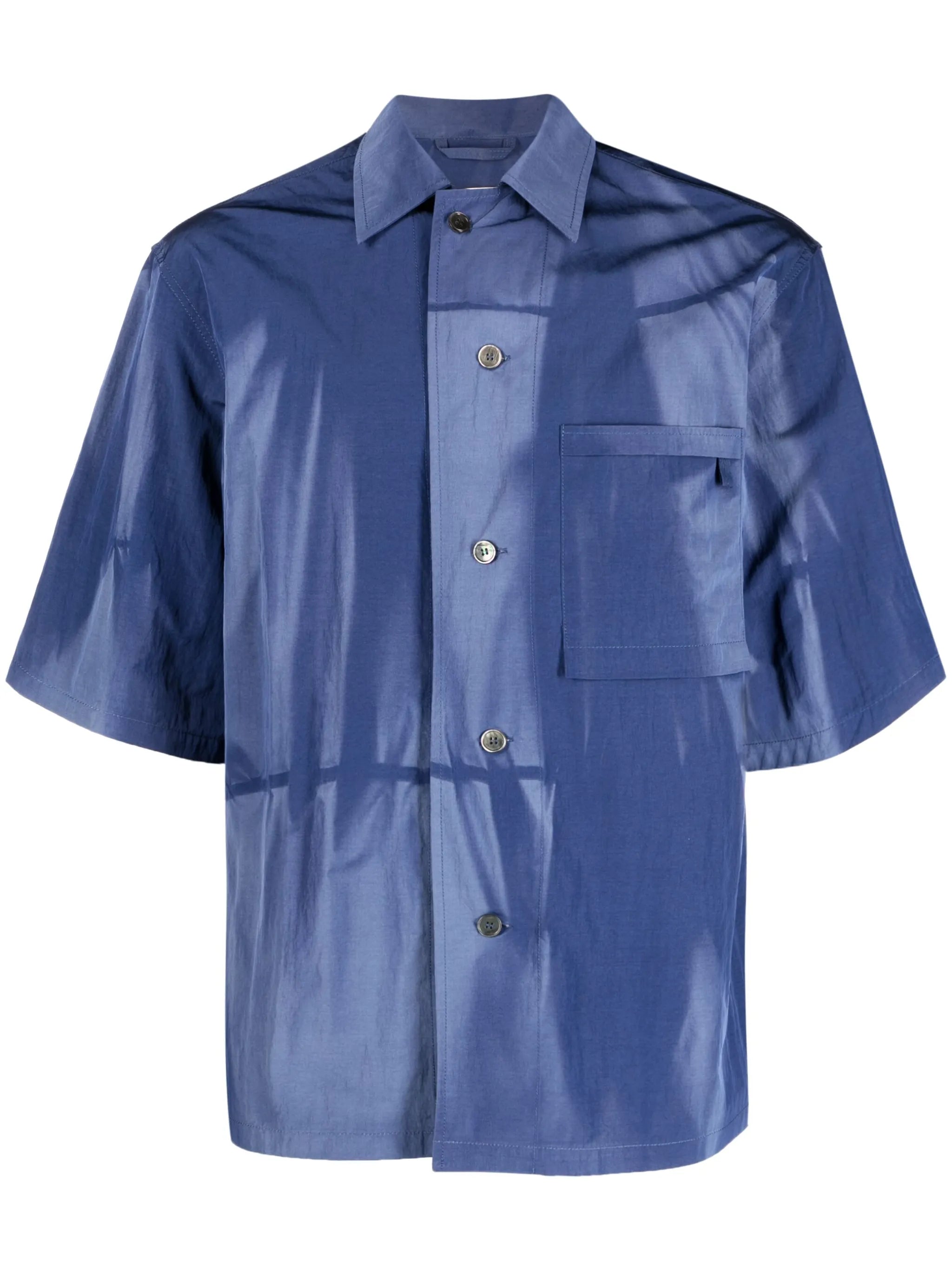 sun-bleached short-sleeve shirt