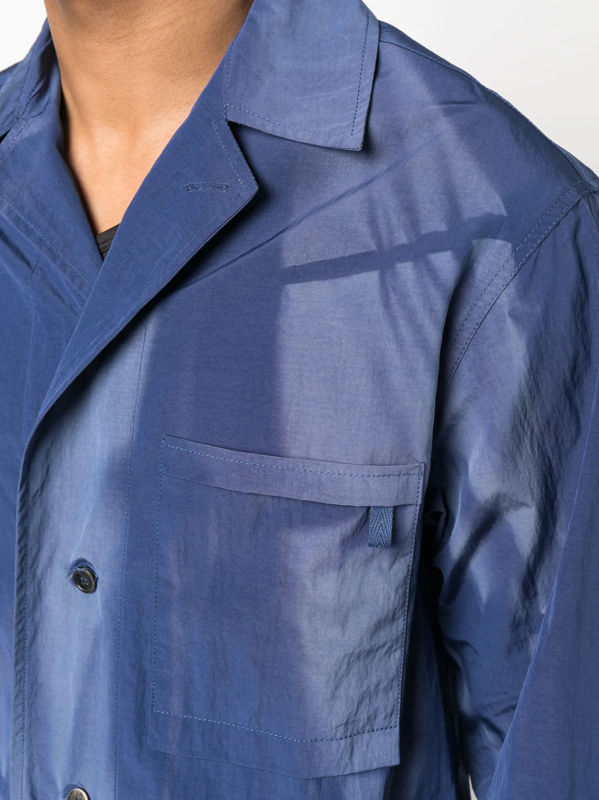 sun-bleached short-sleeve shirt