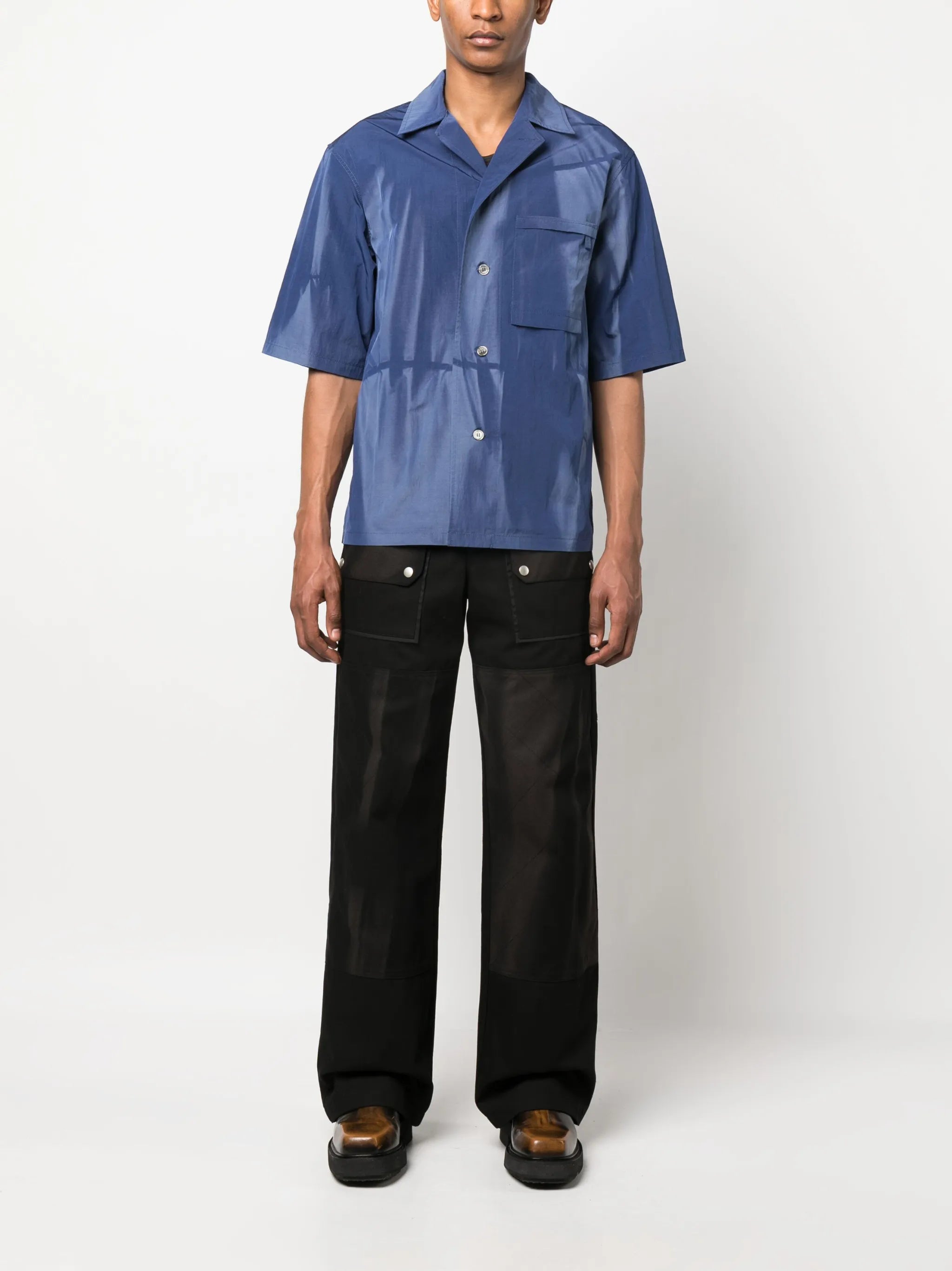 sun-bleached short-sleeve shirt