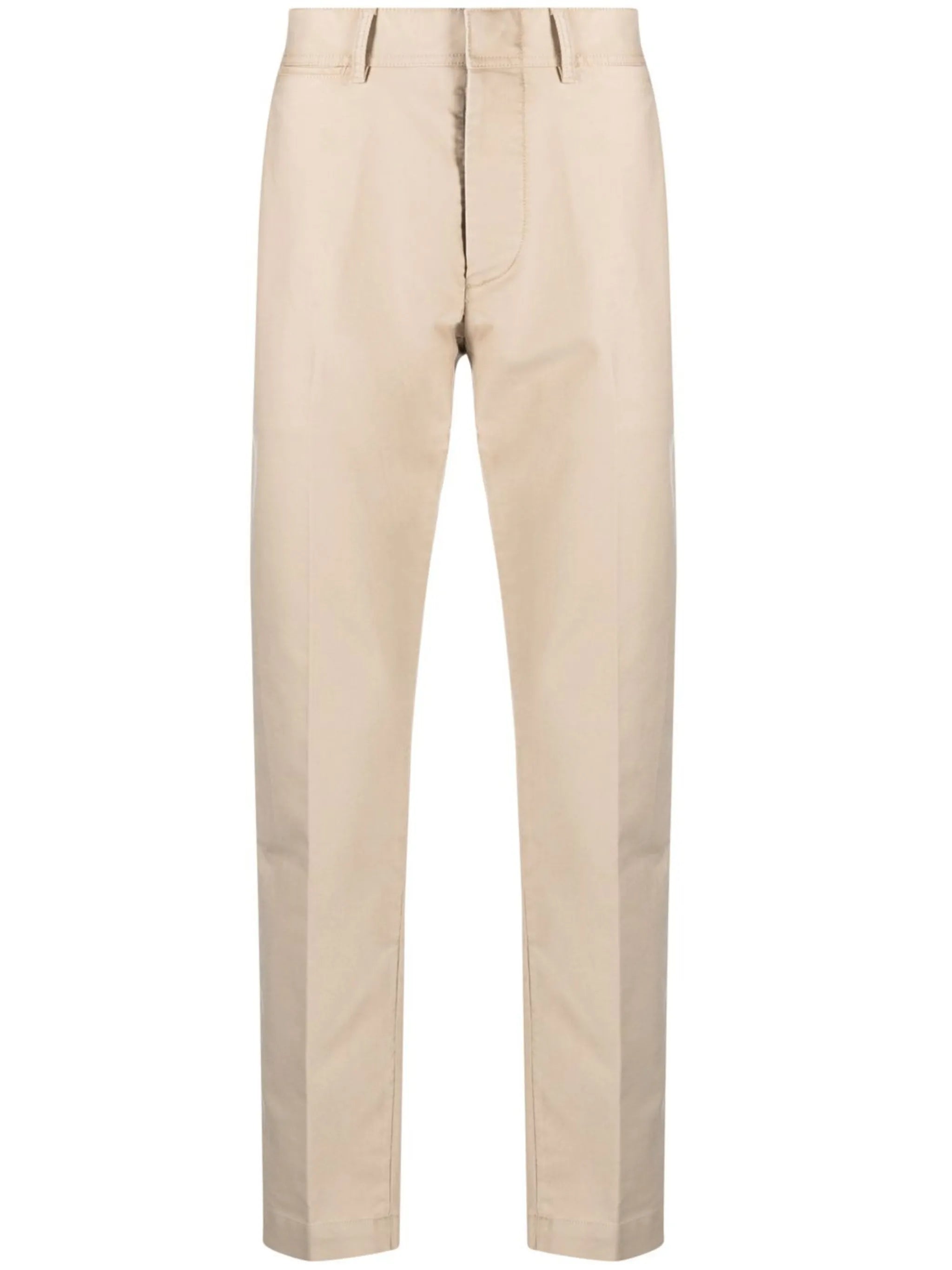 tapered cotton trousers
