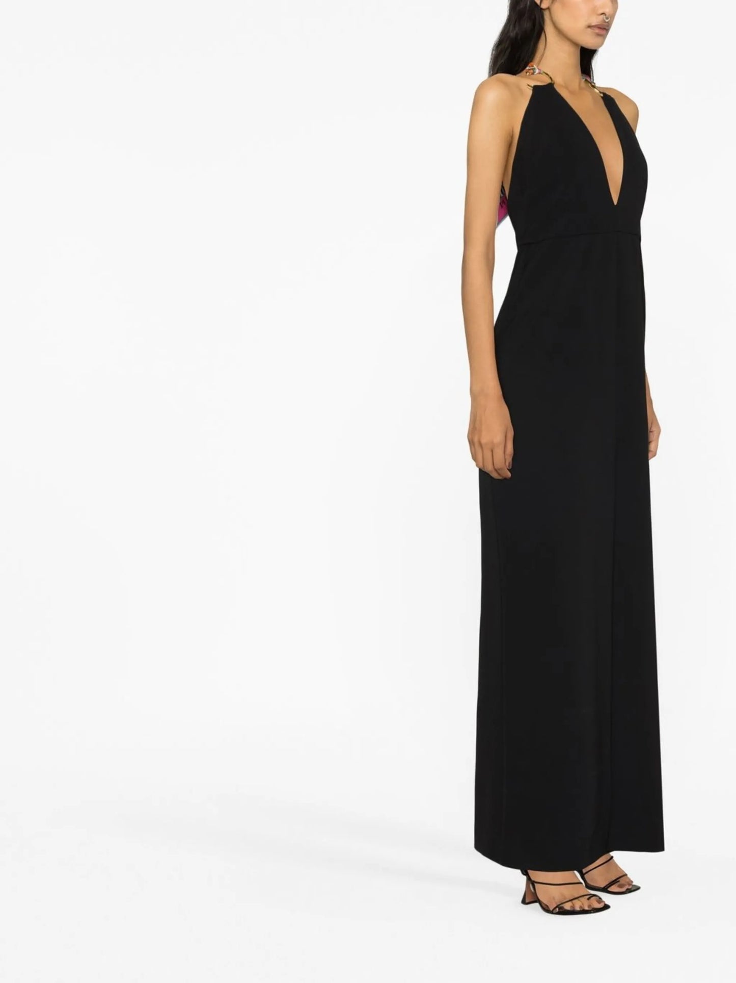 plunge halterneck gown