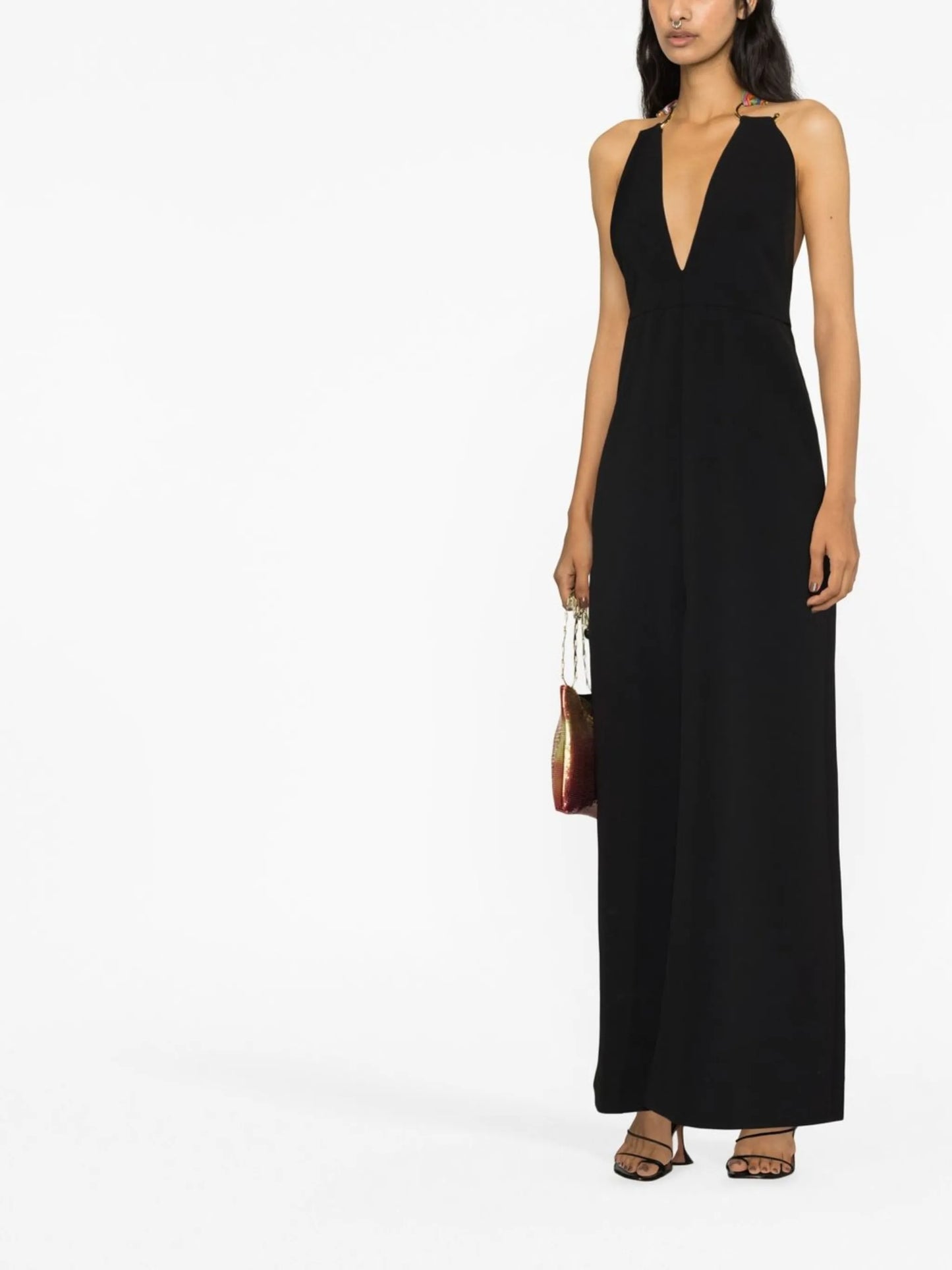 plunge halterneck gown
