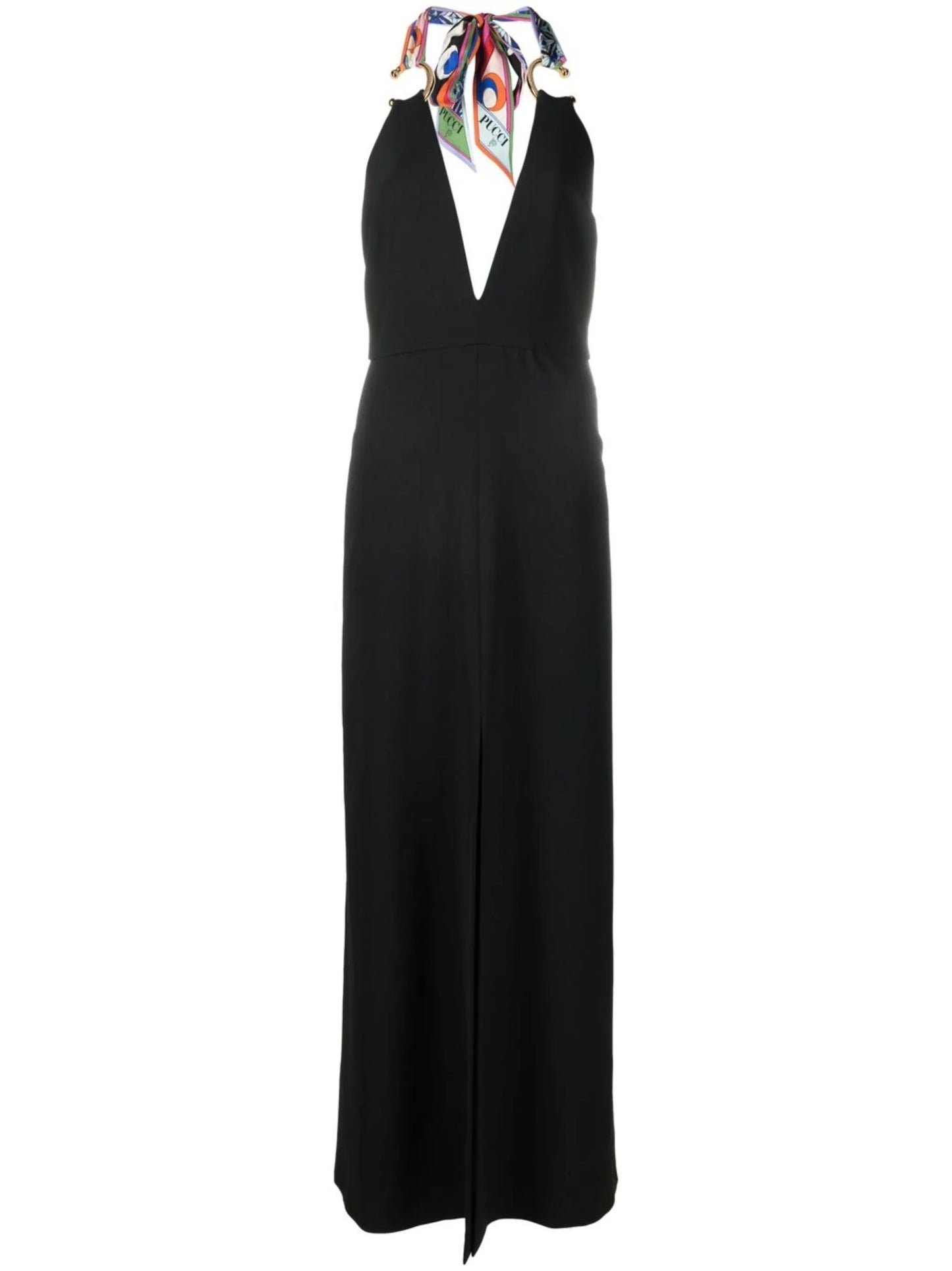 plunge halterneck gown