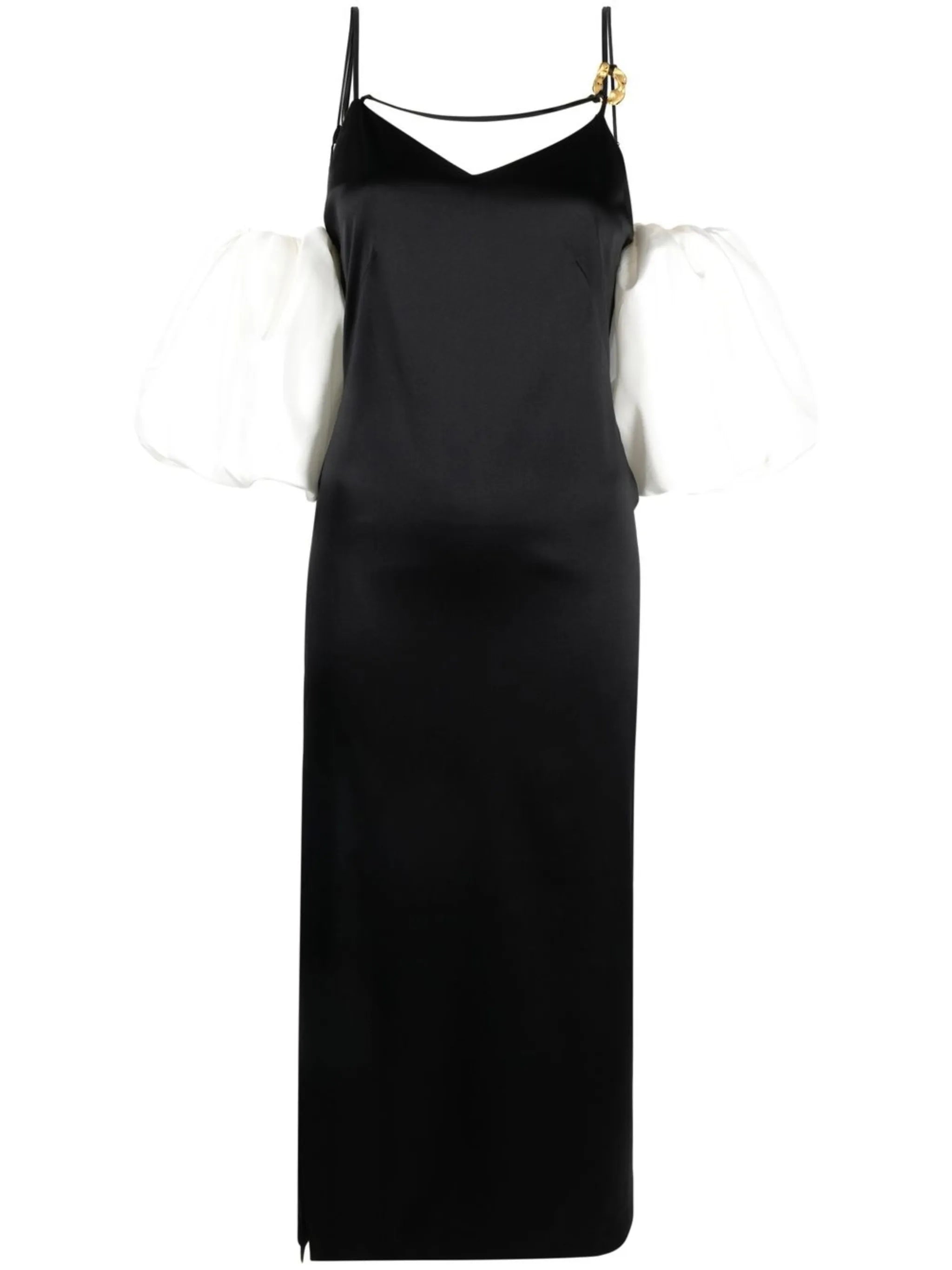 Stevie puff-sleeve midi dress