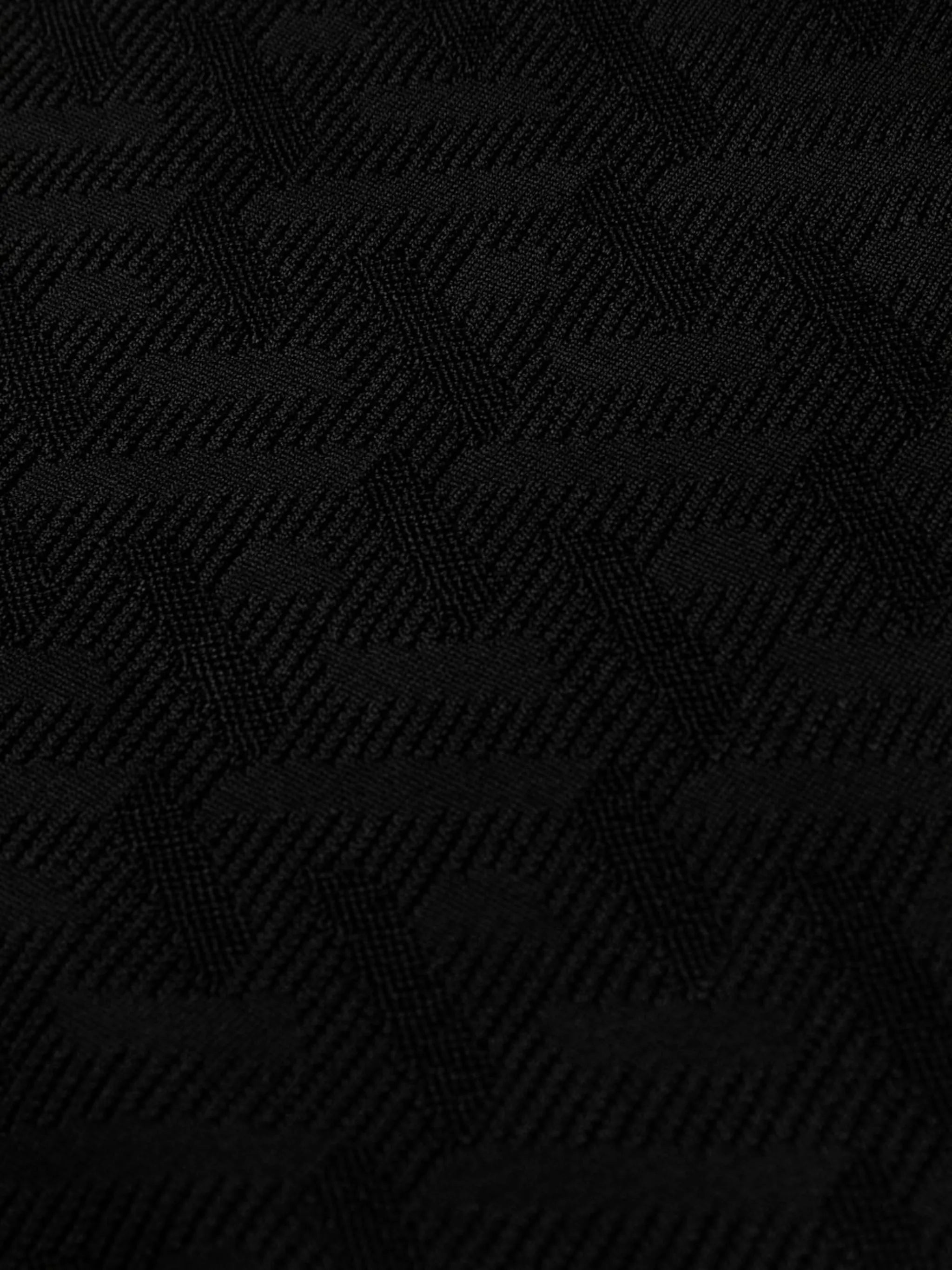 La Greca-pattern knitted dress