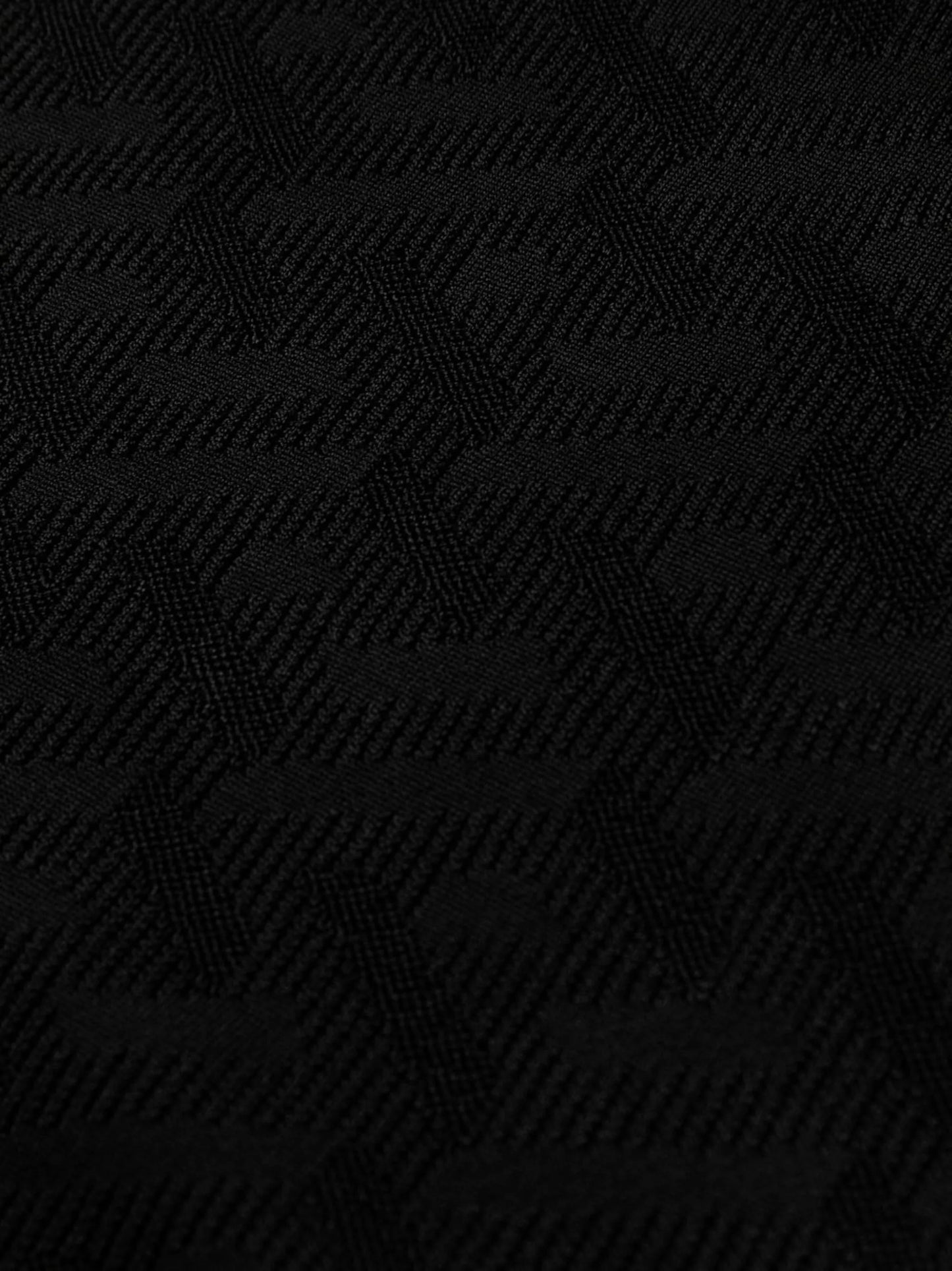 La Greca-pattern knitted dress