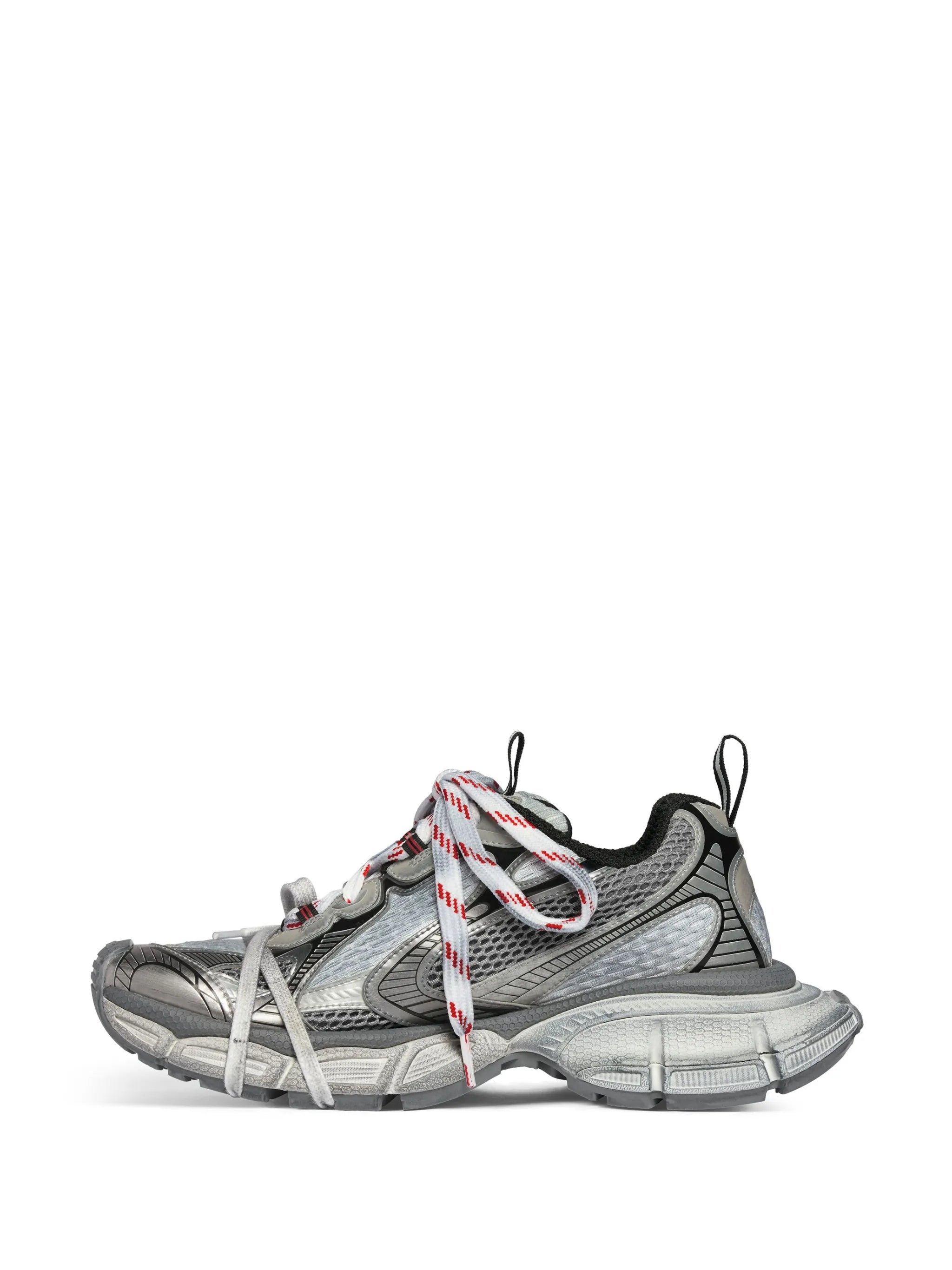 3XL panelled lace-up sneakers