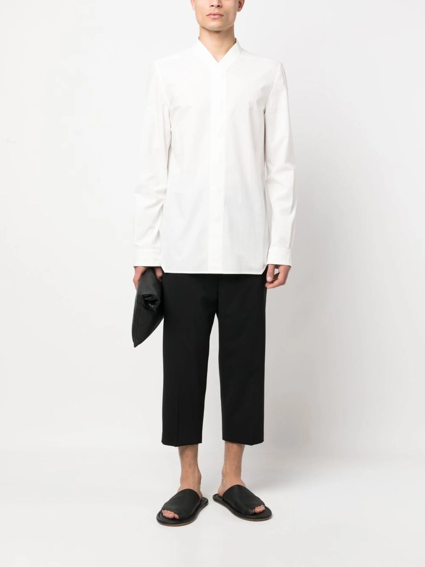 cropped tailored trousers