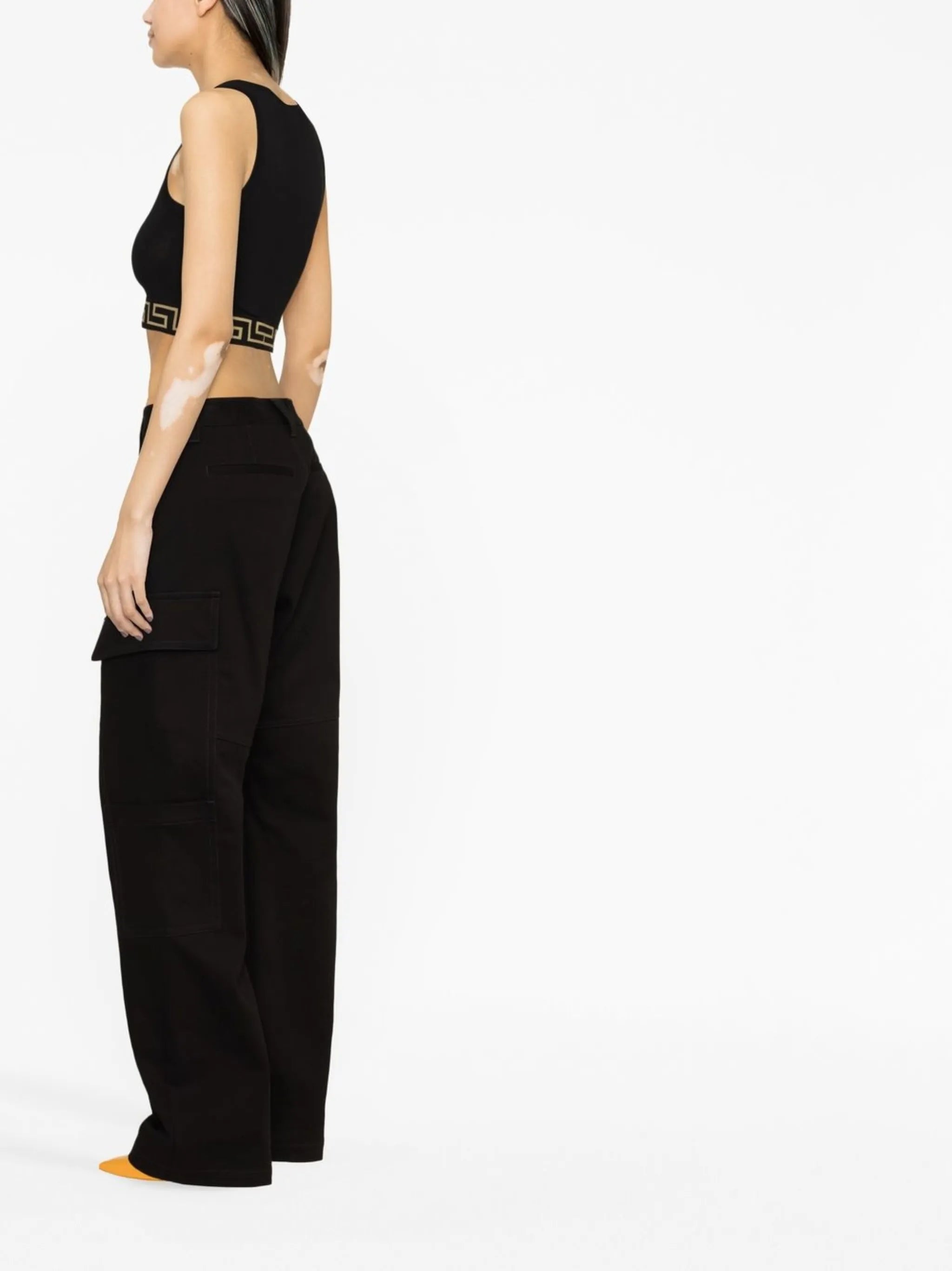 Greca Border crop top