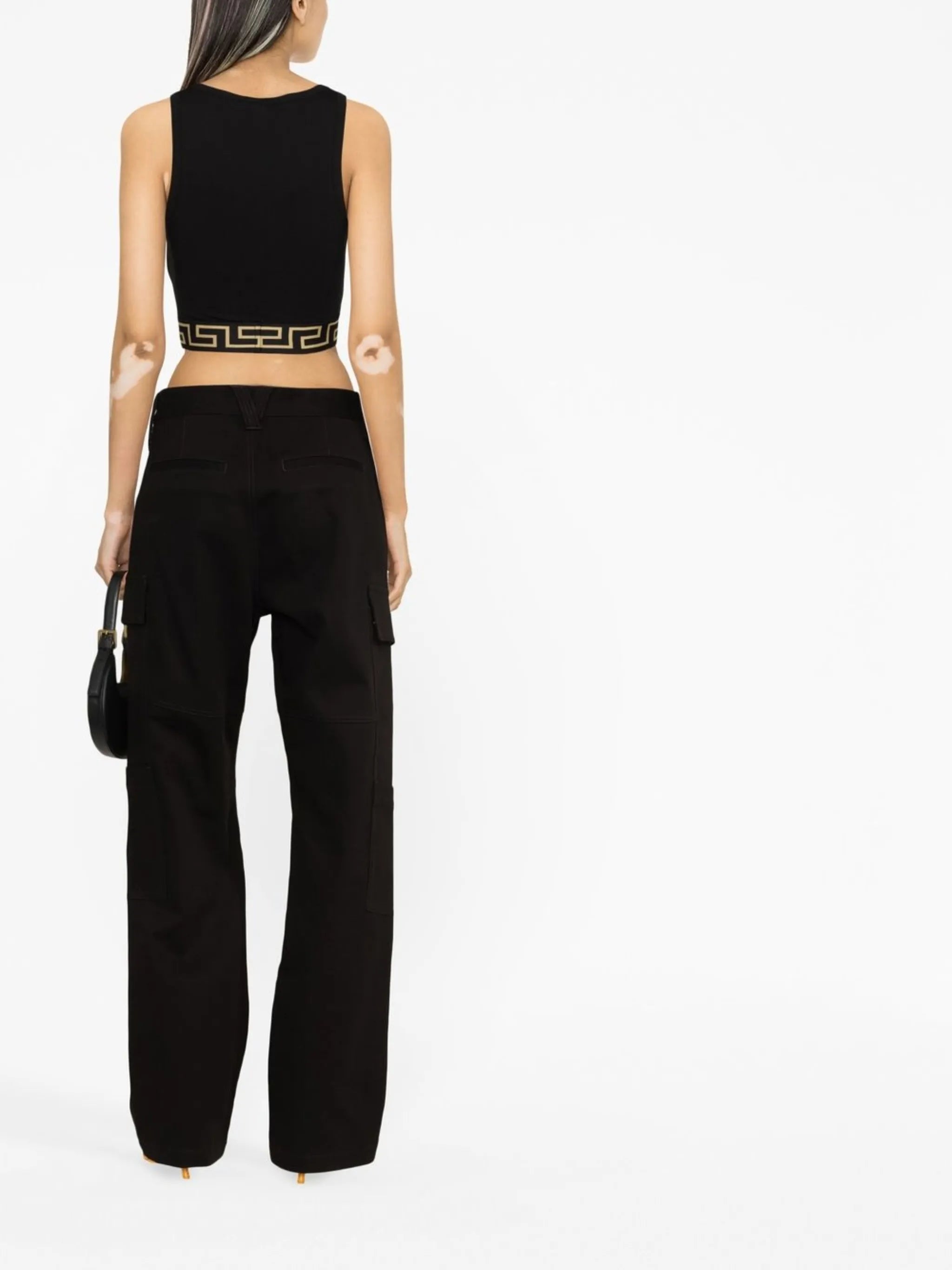 Greca Border crop top