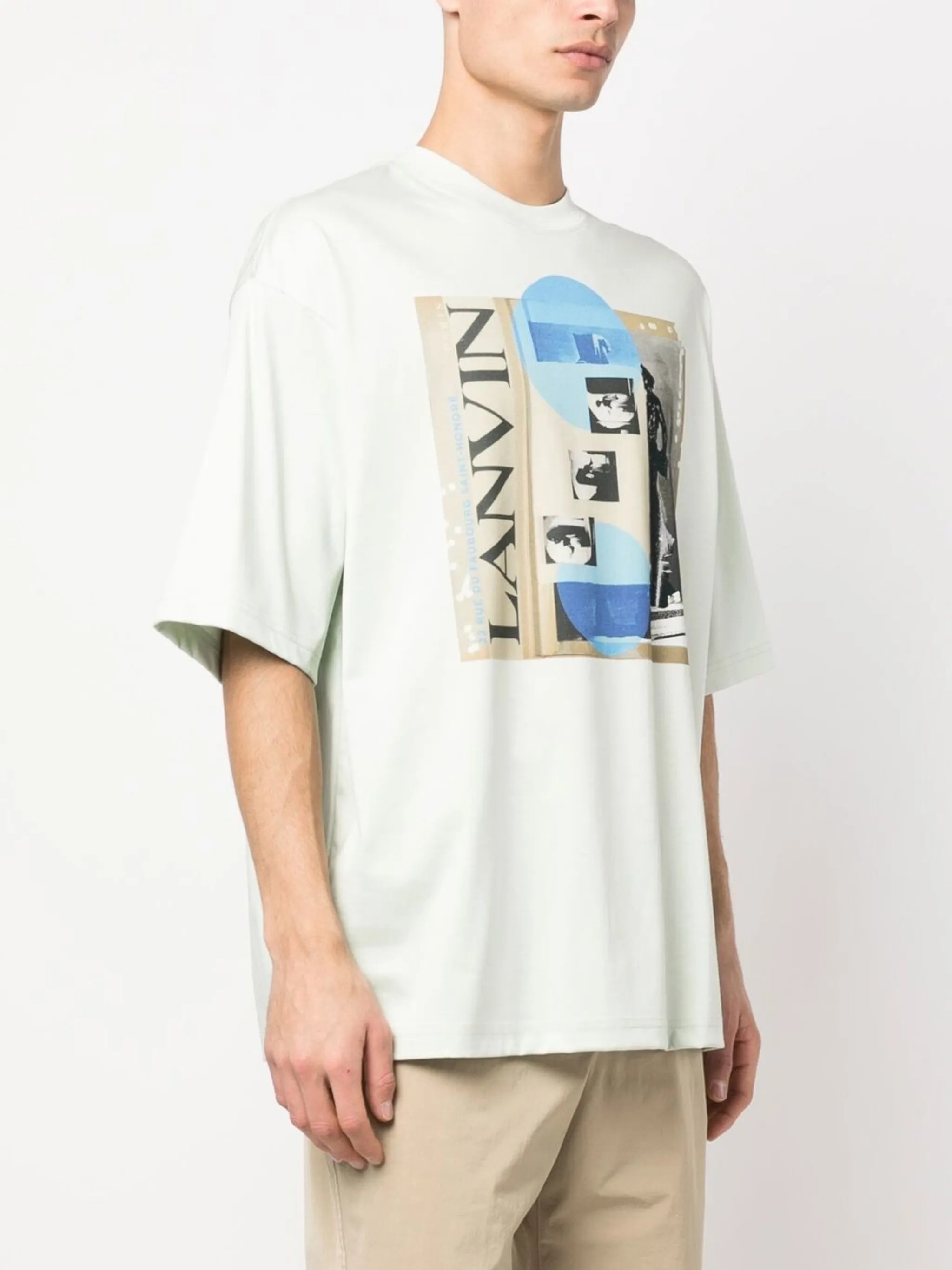 White Graphic Print Short Sleeve T-shirt
