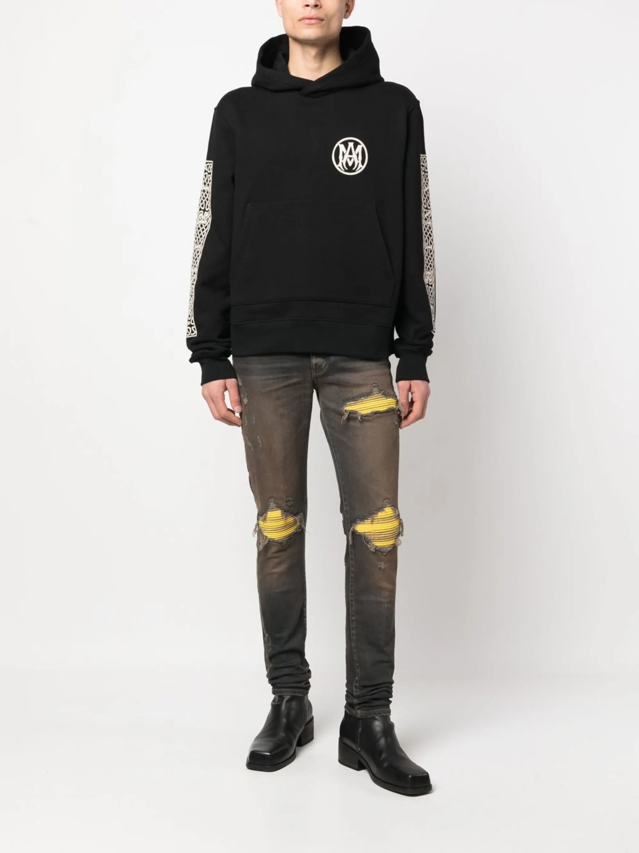 ripped-detail skinny jeans