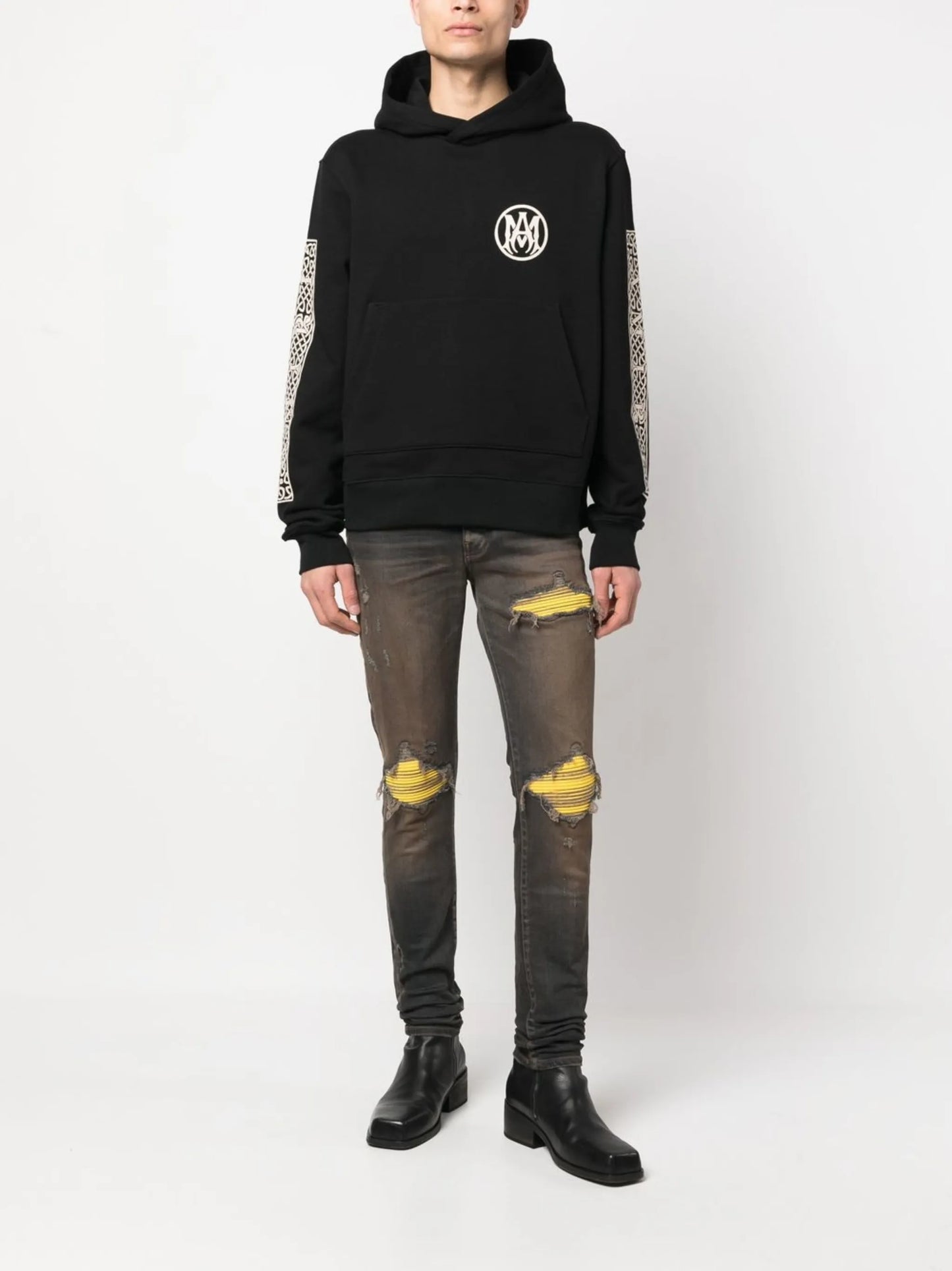 ripped-detail skinny jeans