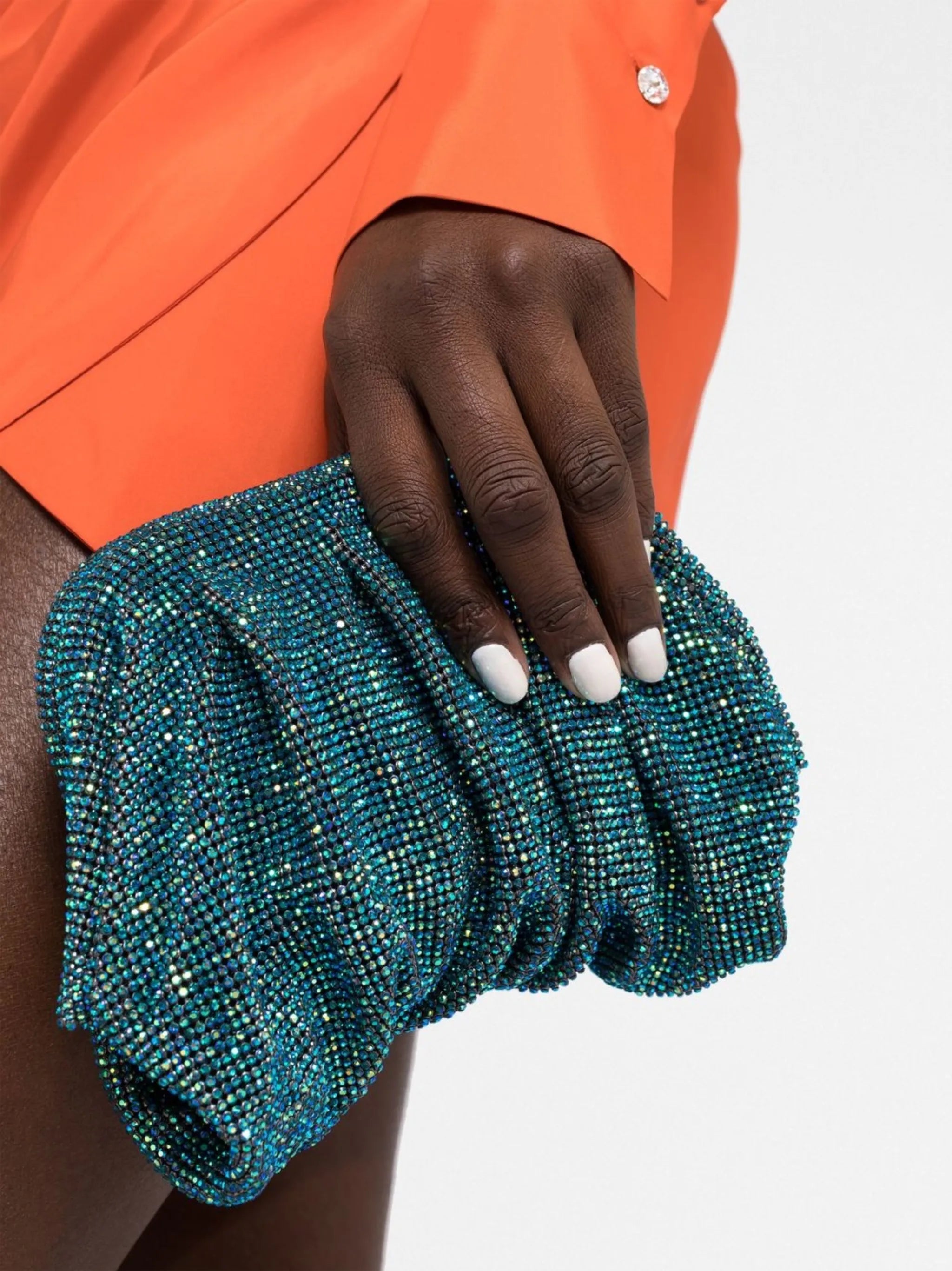 Venus La Petite crystal-embellished clutch bag
