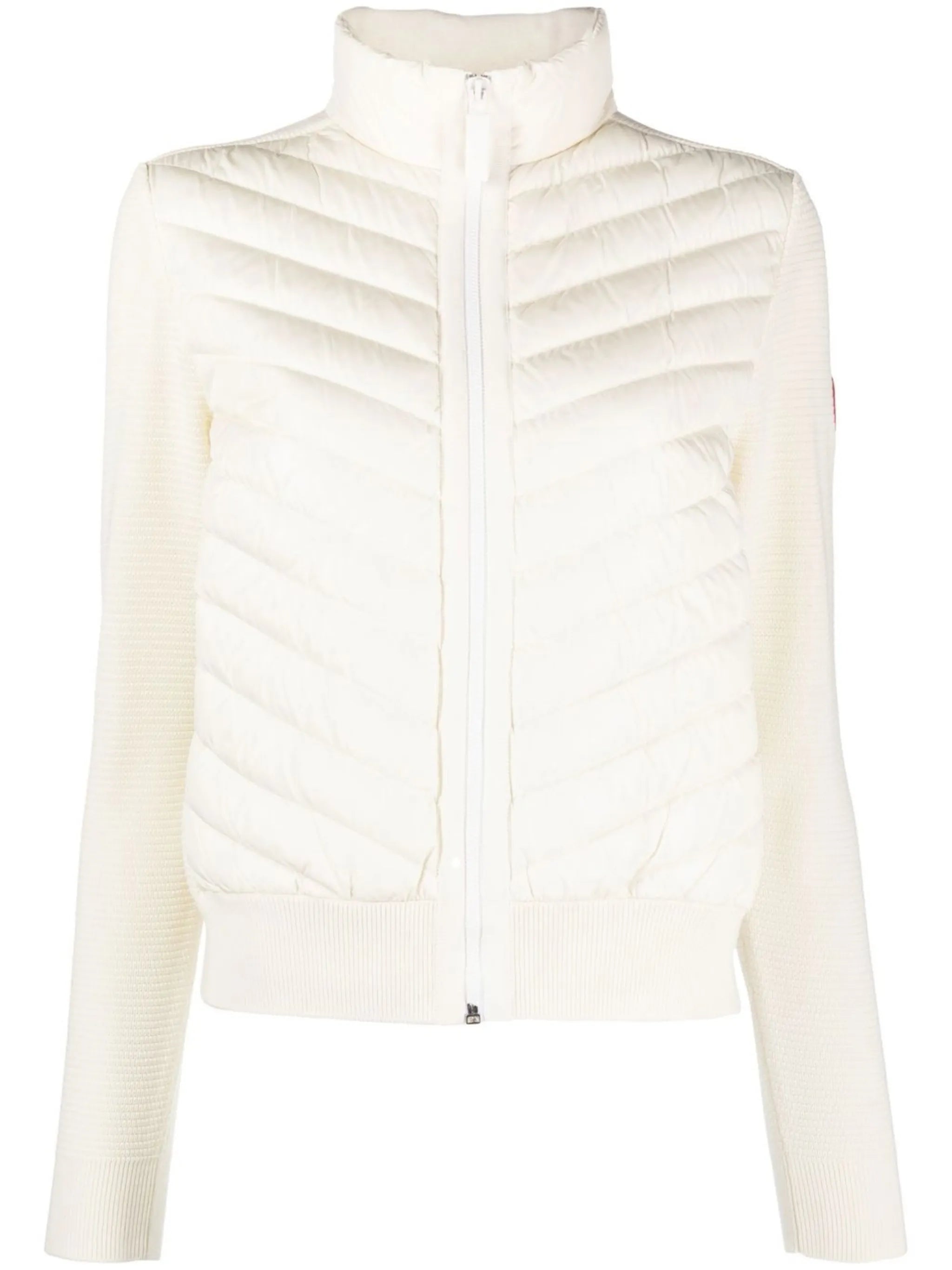 quilted knit jacket