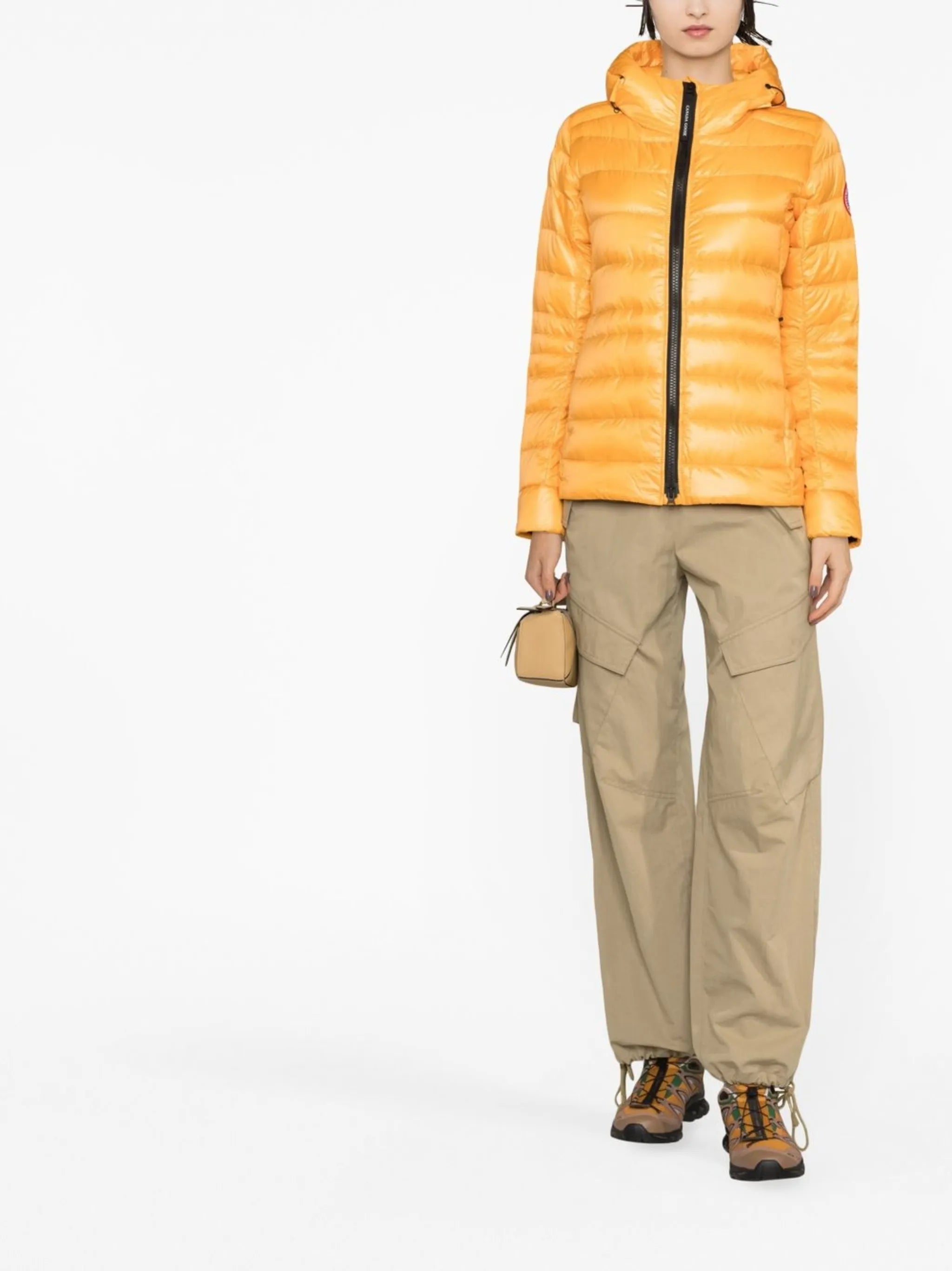 logo-patch padded down jacket