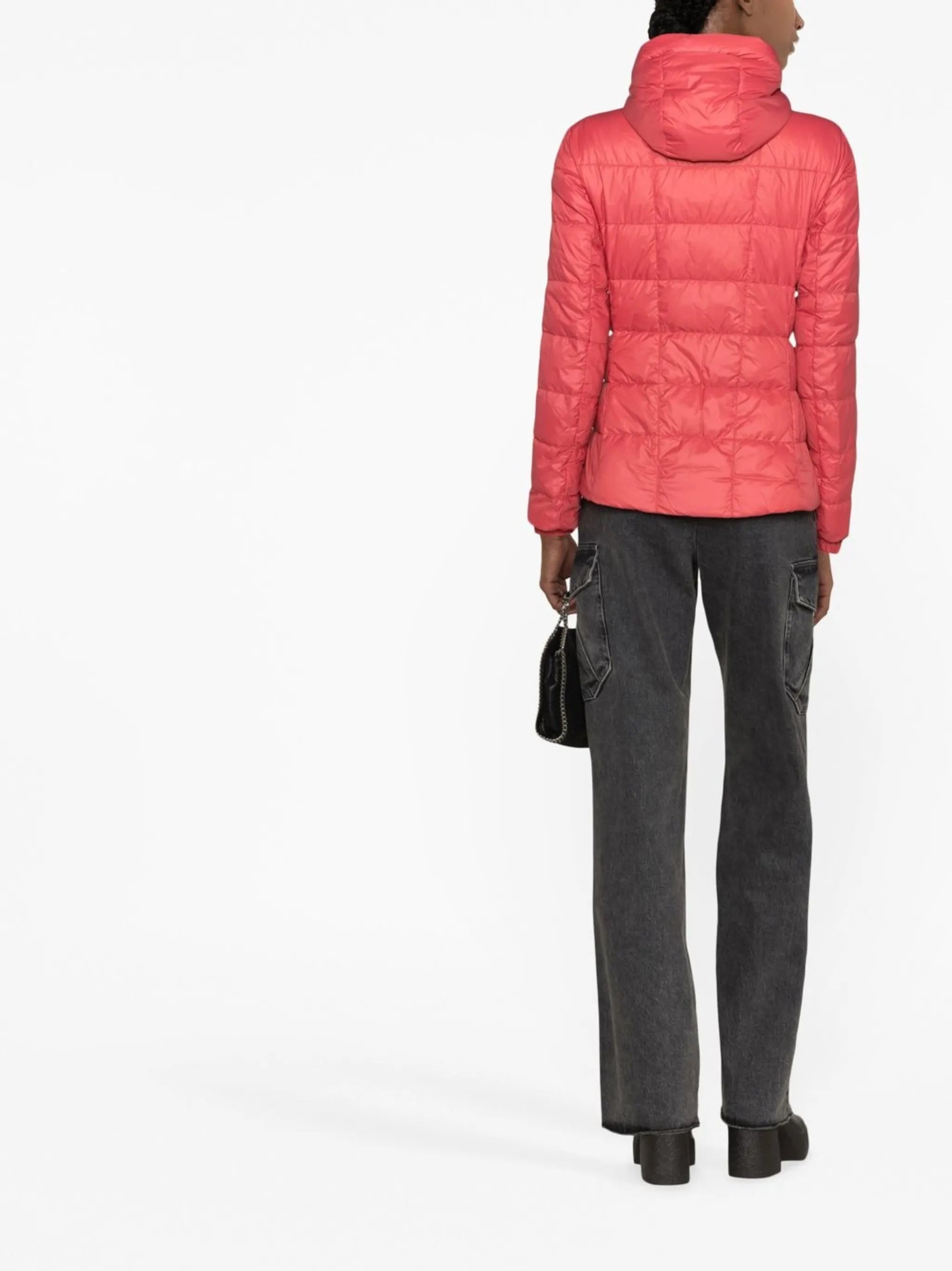 logo-patch padded down jacket