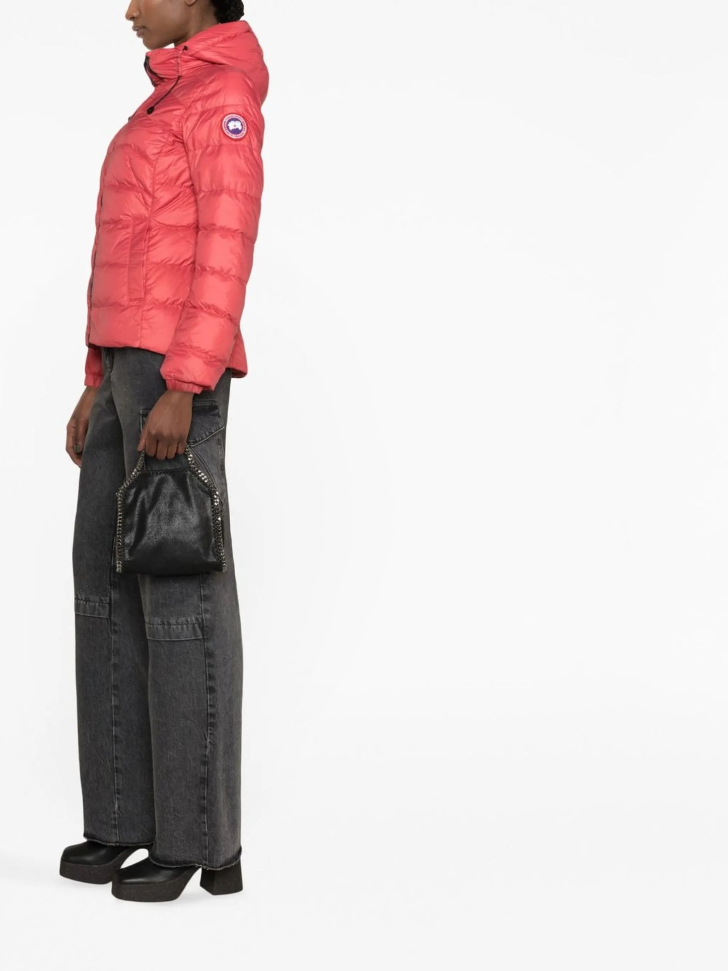 logo-patch padded down jacket