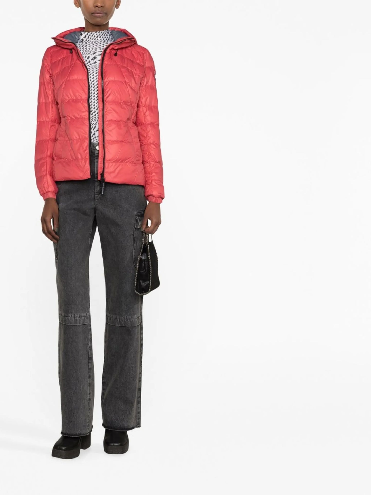 logo-patch padded down jacket