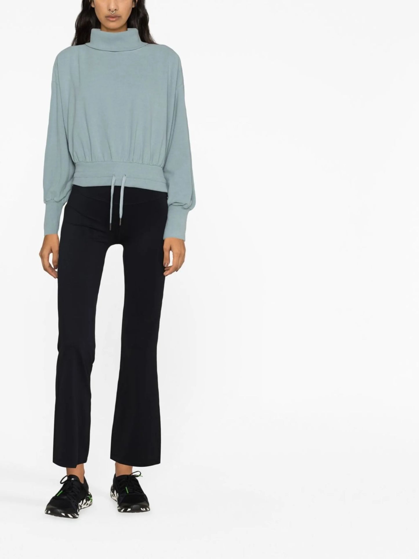 Black Power Bootcut Trousers