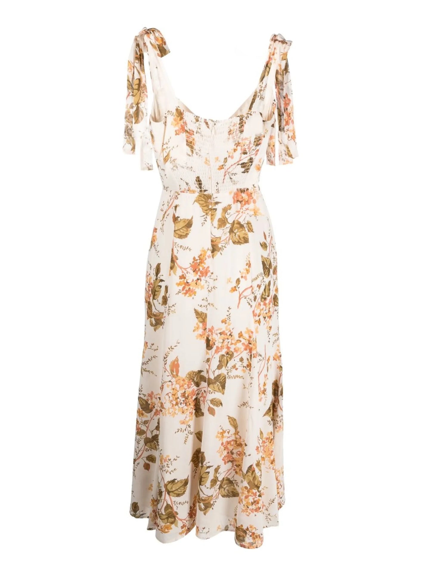 Nadira Bella-print midi dress