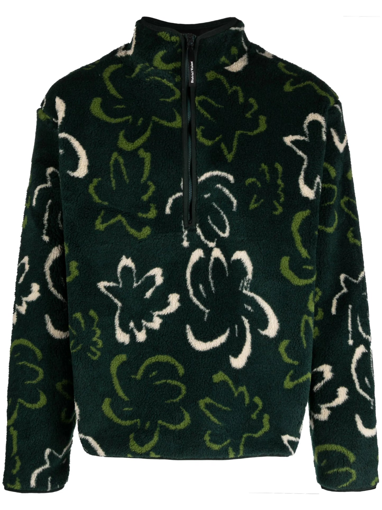 half-zip shearling jacket