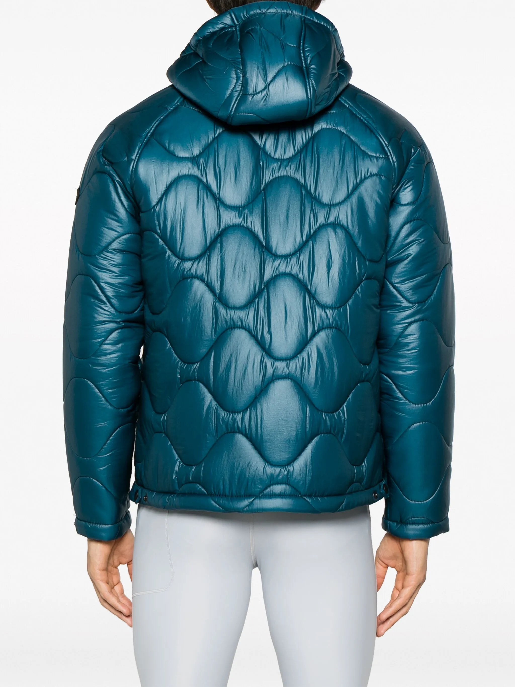 quilted fleece hooded jacket