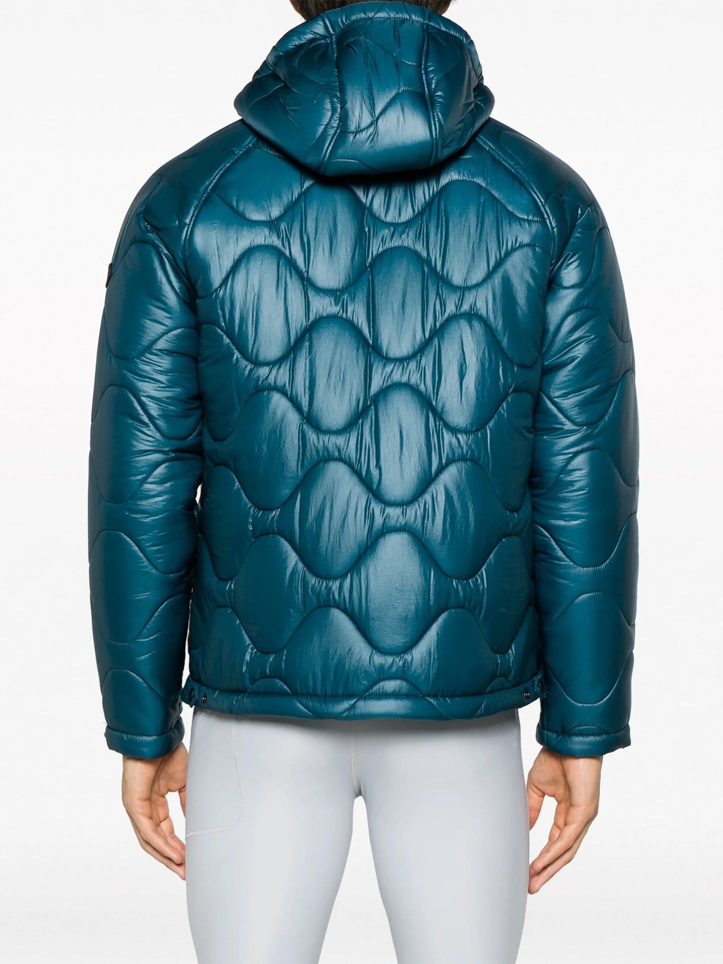quilted fleece hooded jacket