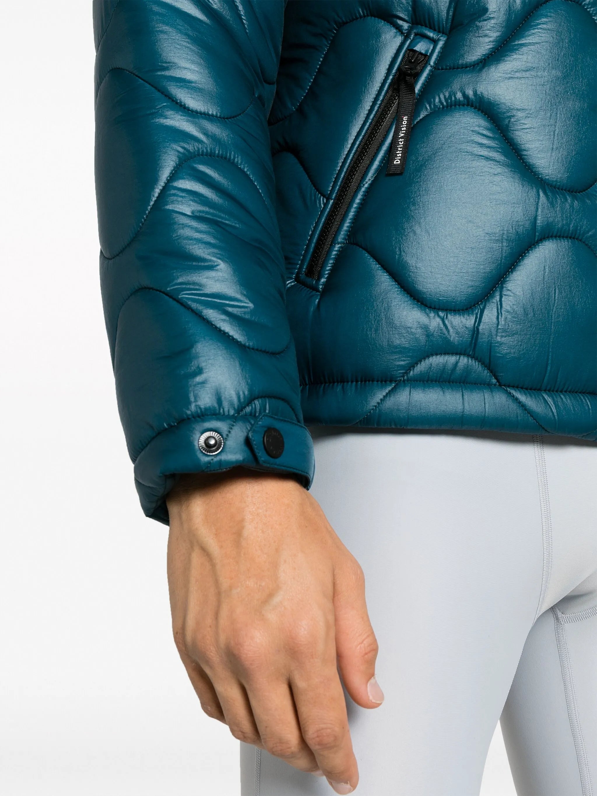 quilted fleece hooded jacket