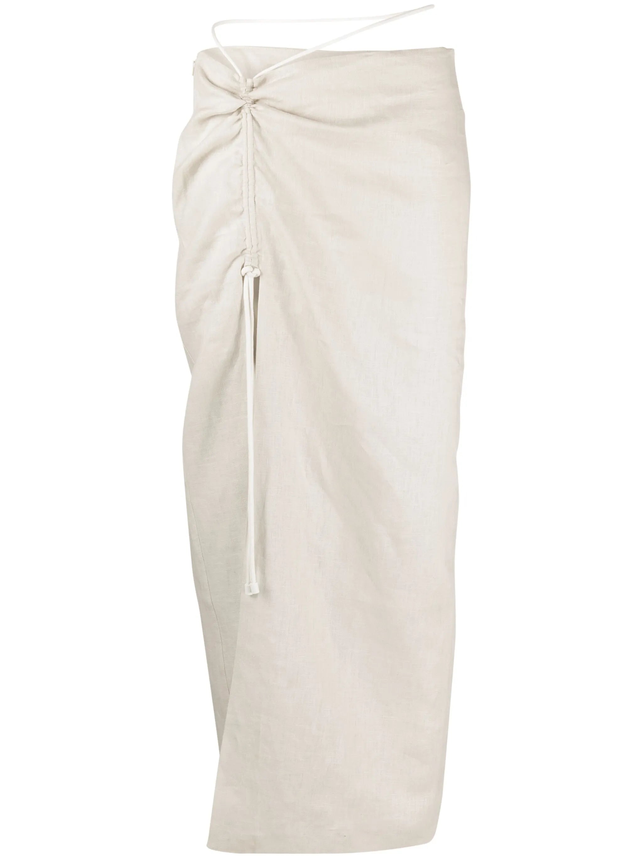 D'orsay linen maxi skirt