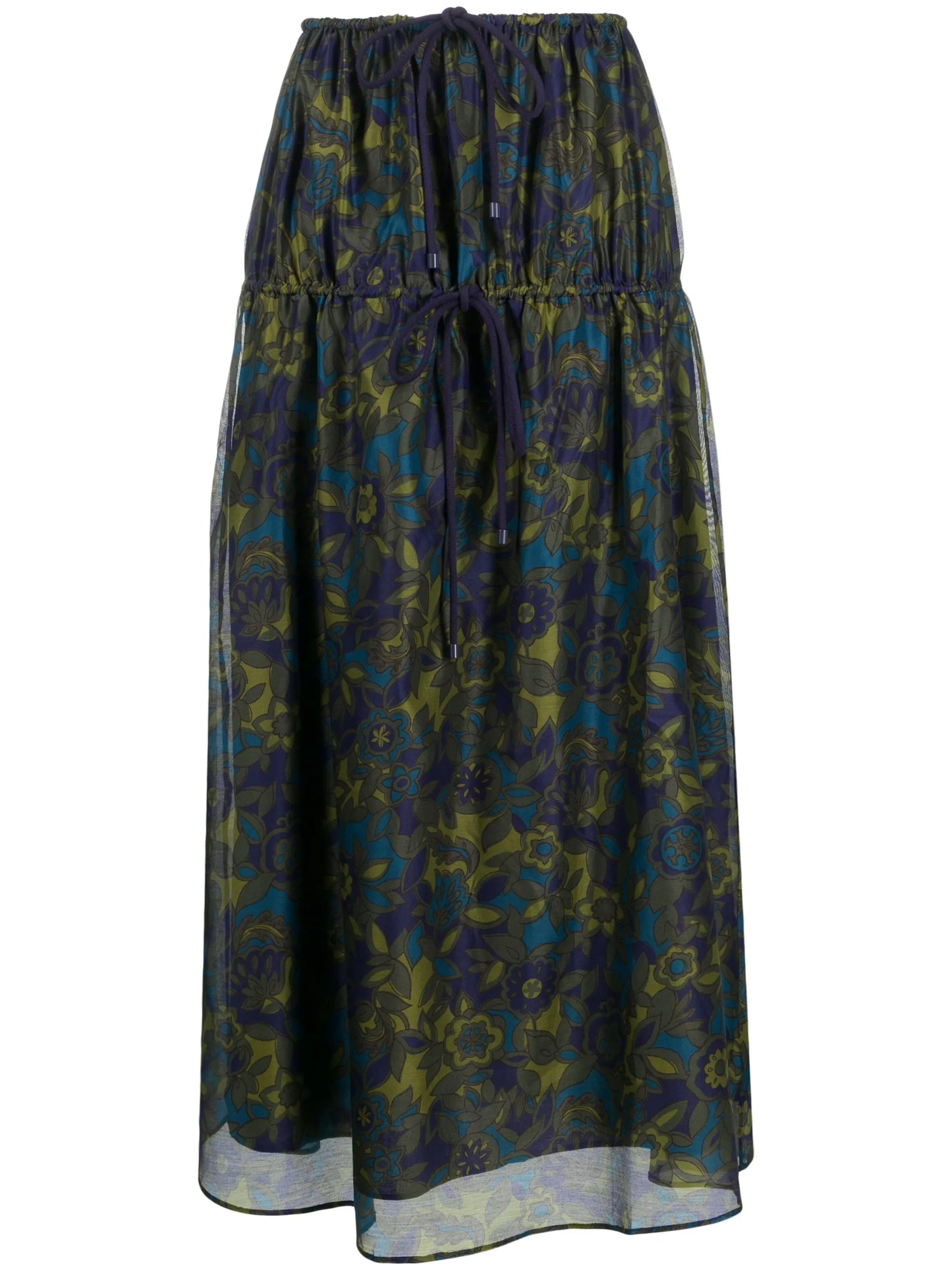 Valerio floral-print maxi skirt