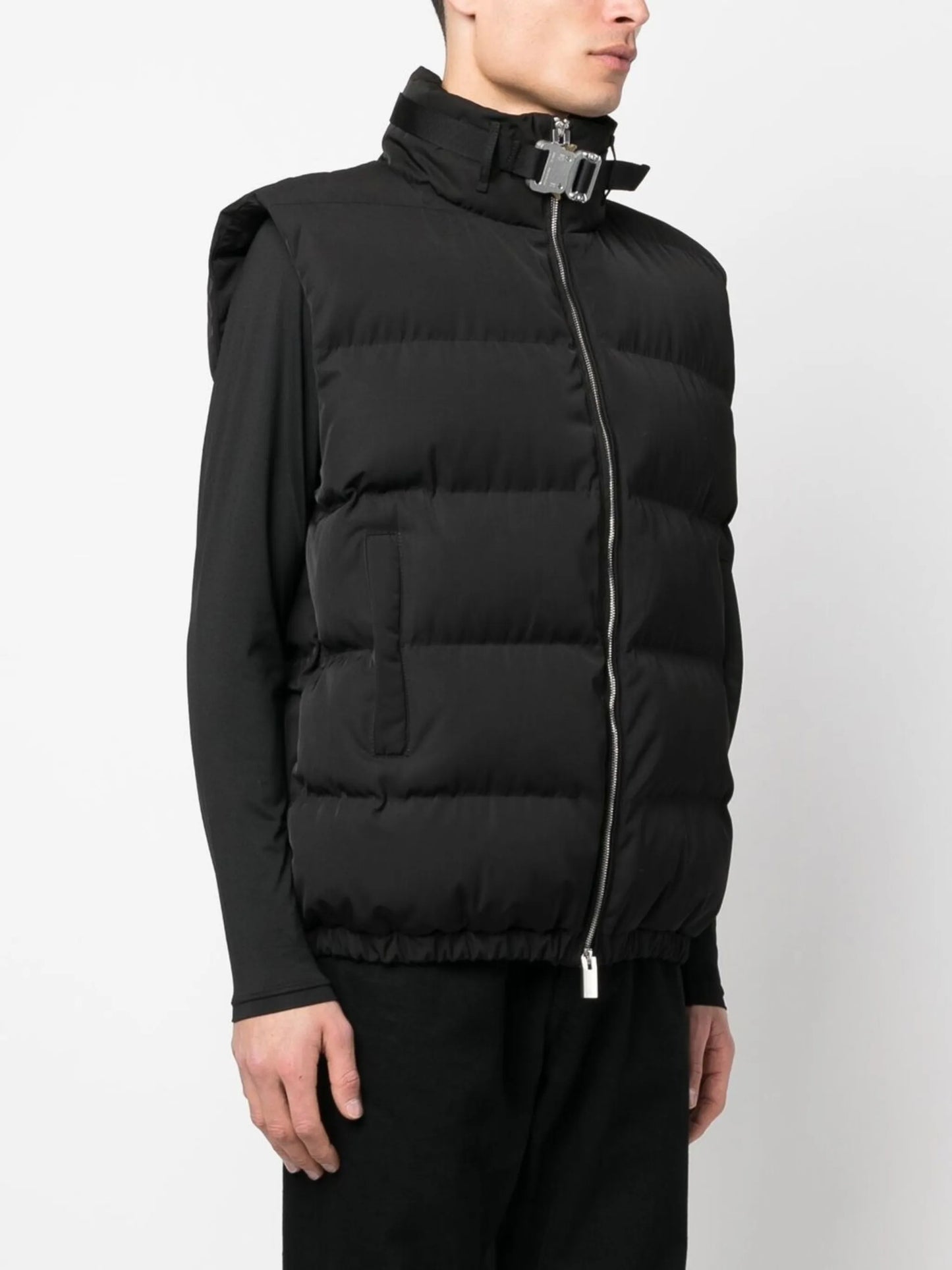 buckle-detail padded gilet