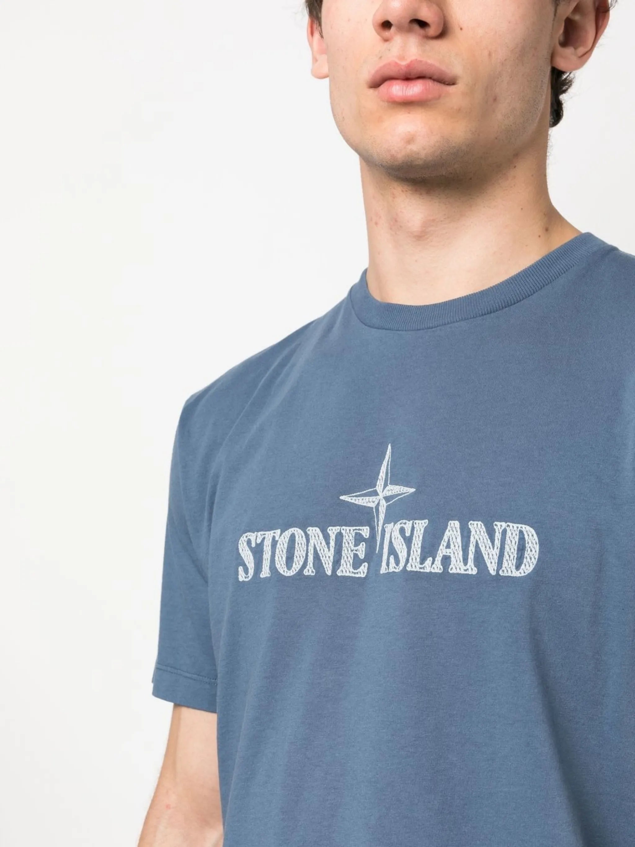 logo-embroidered short-sleeved T-shirt
