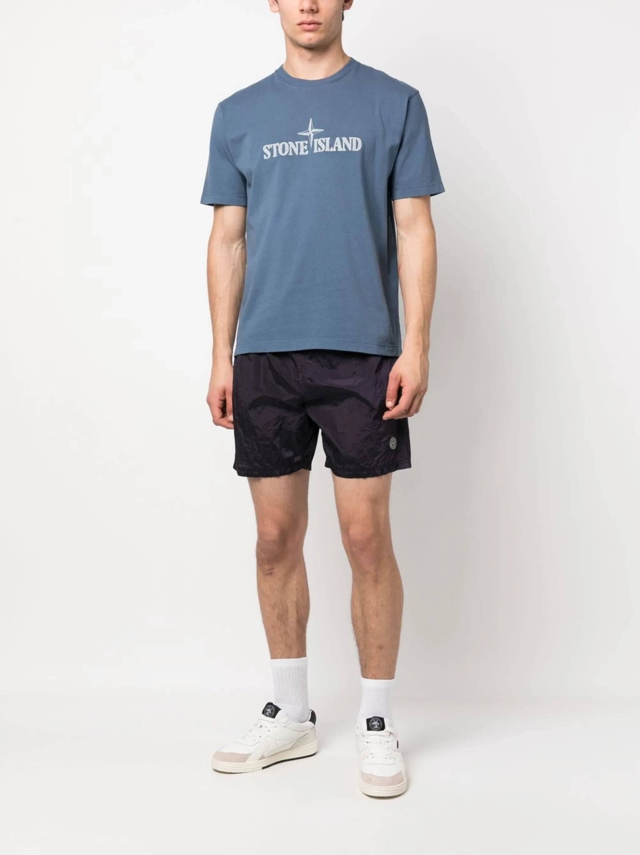 logo-embroidered short-sleeved T-shirt