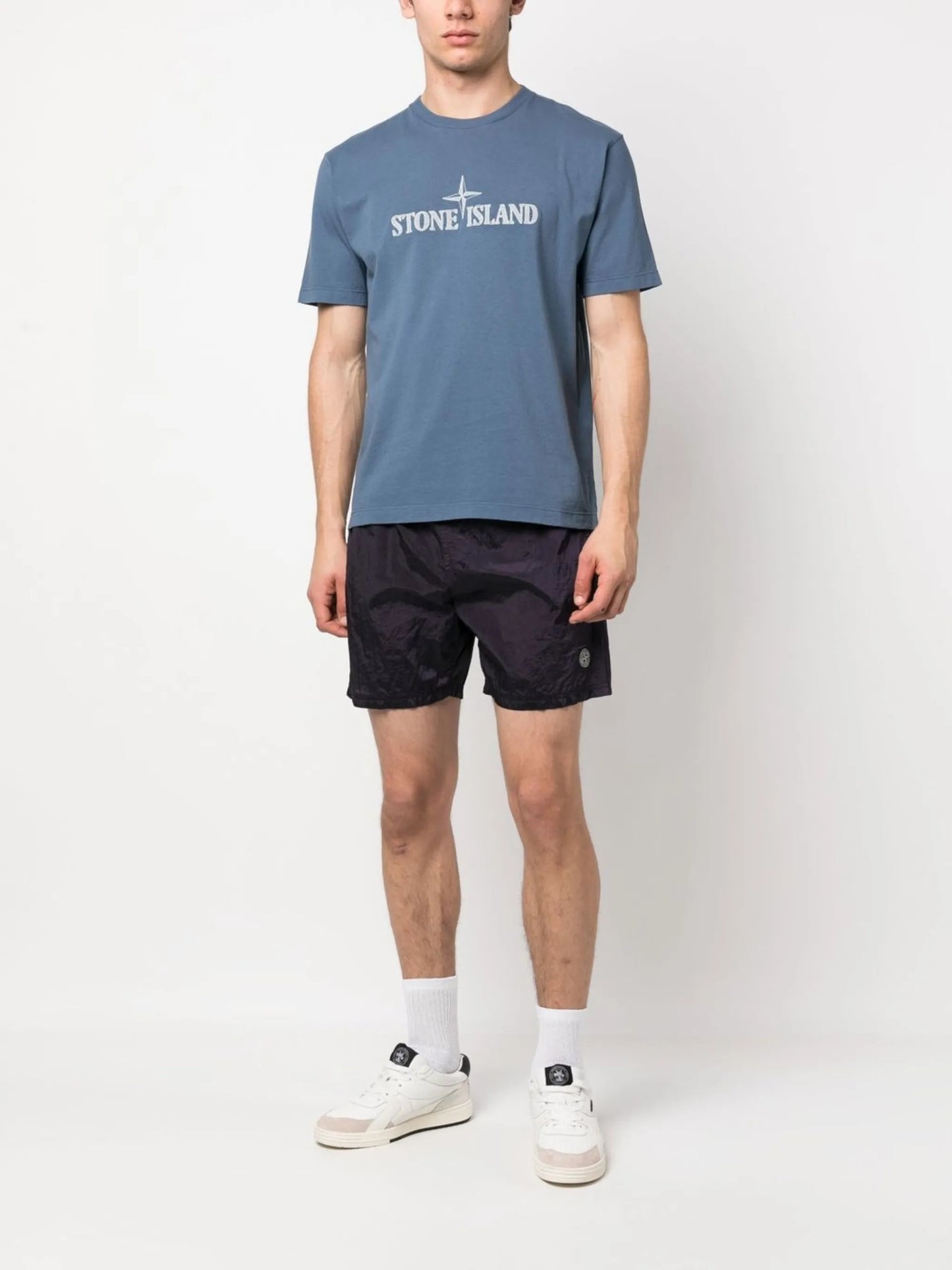 logo-embroidered short-sleeved T-shirt