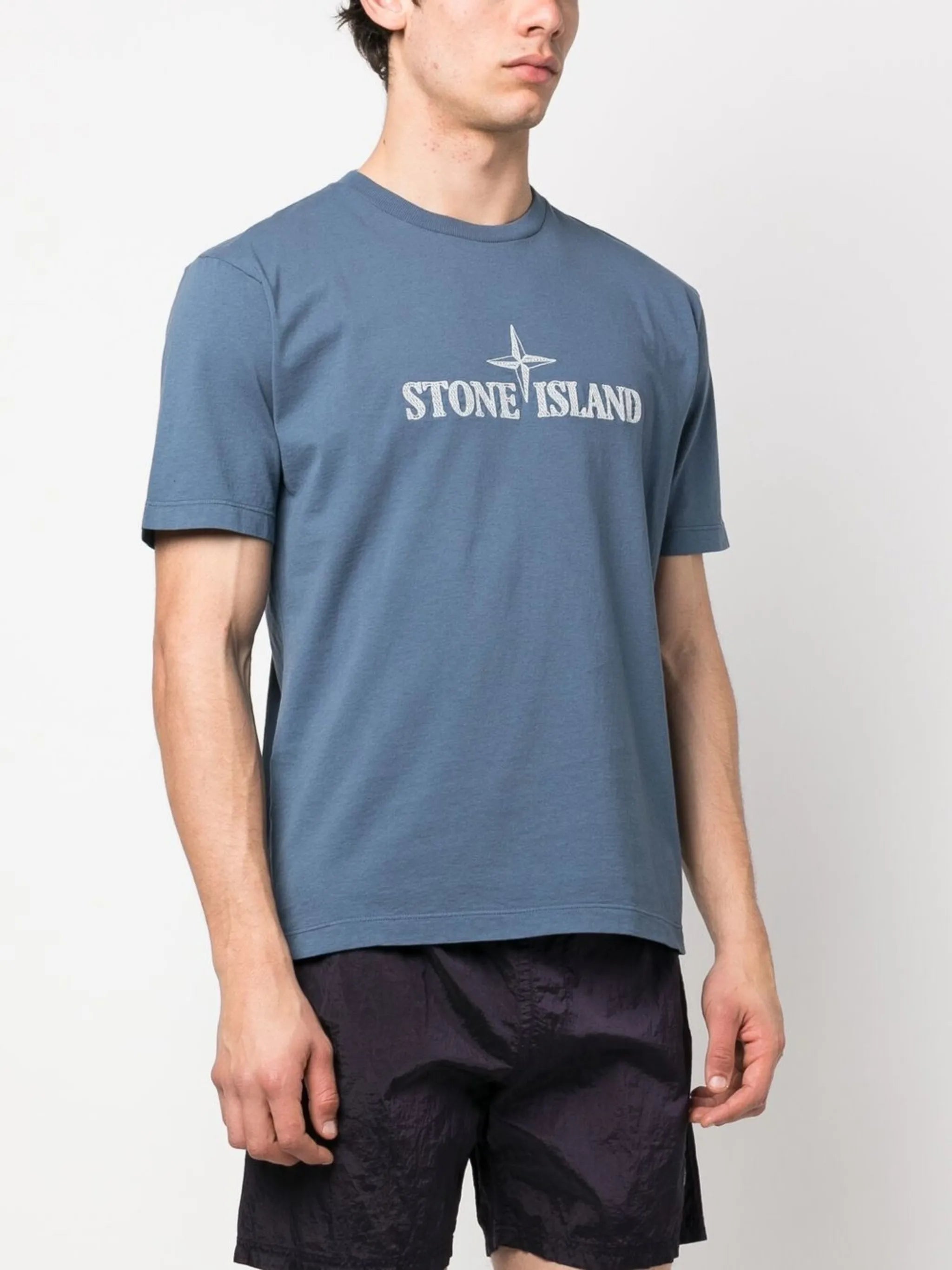 logo-embroidered short-sleeved T-shirt