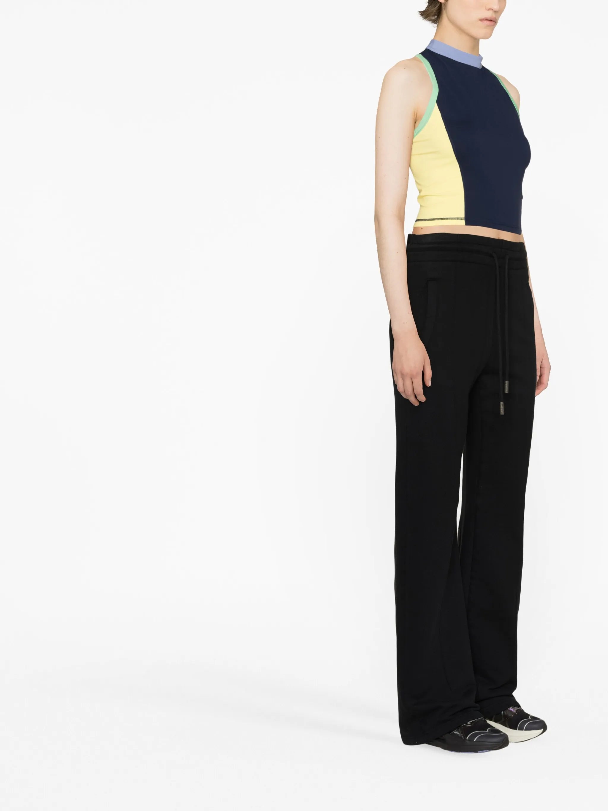 Power zip back tank top