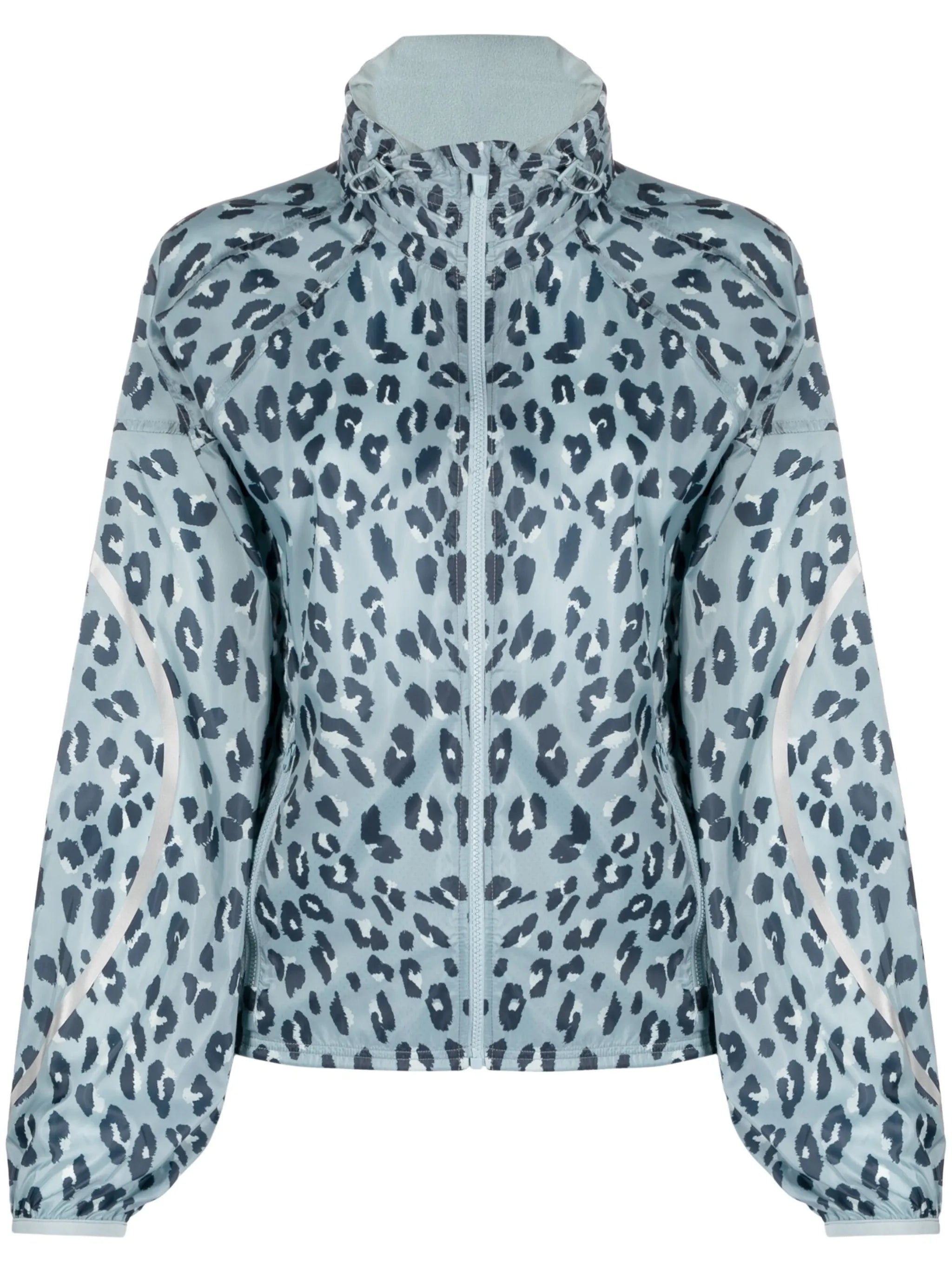 cheetah-print zip-up jacket